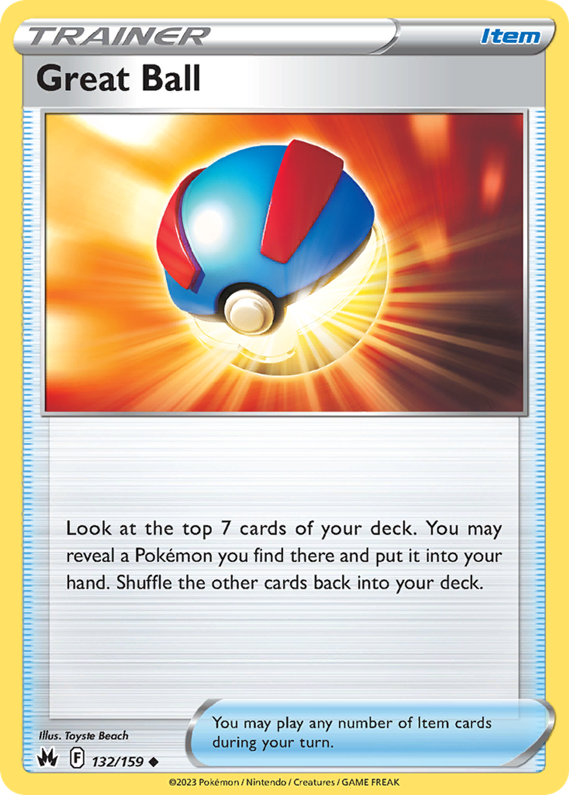 Great Ball — Crown Zenith — Pokémon