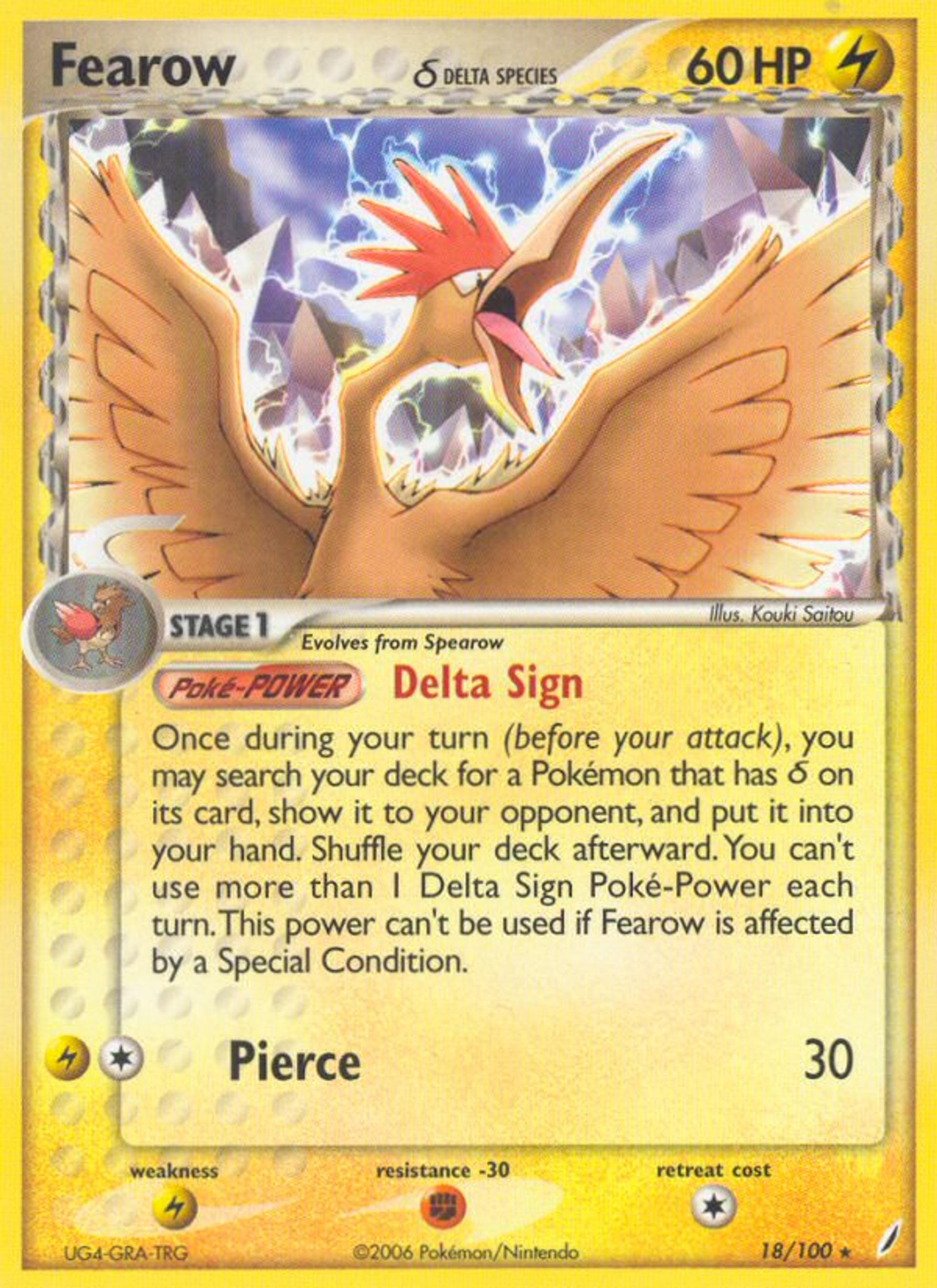 Fearow — Crystal Guardians — Pokemon