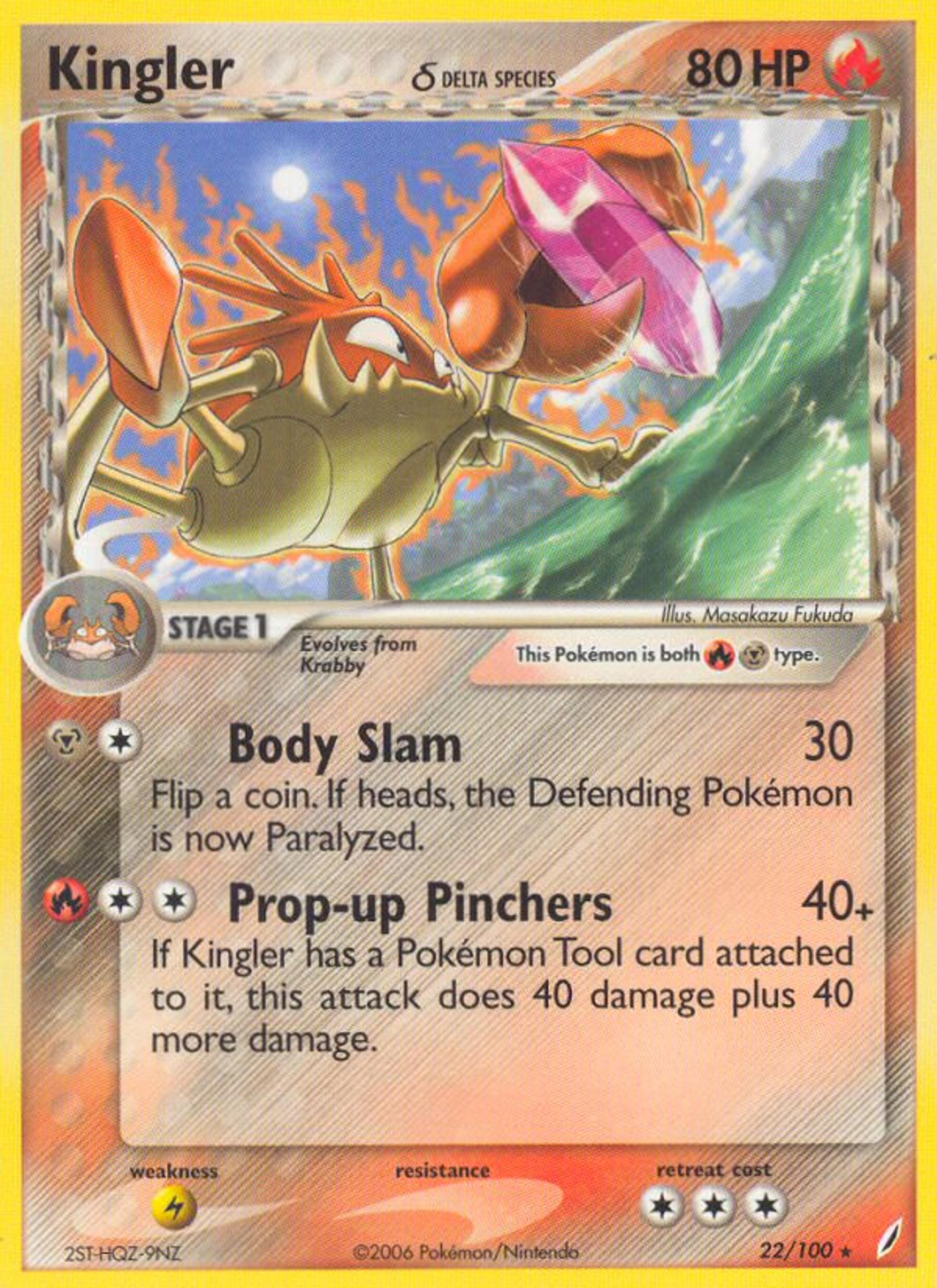 Kingler — Crystal Guardians — Pokemon