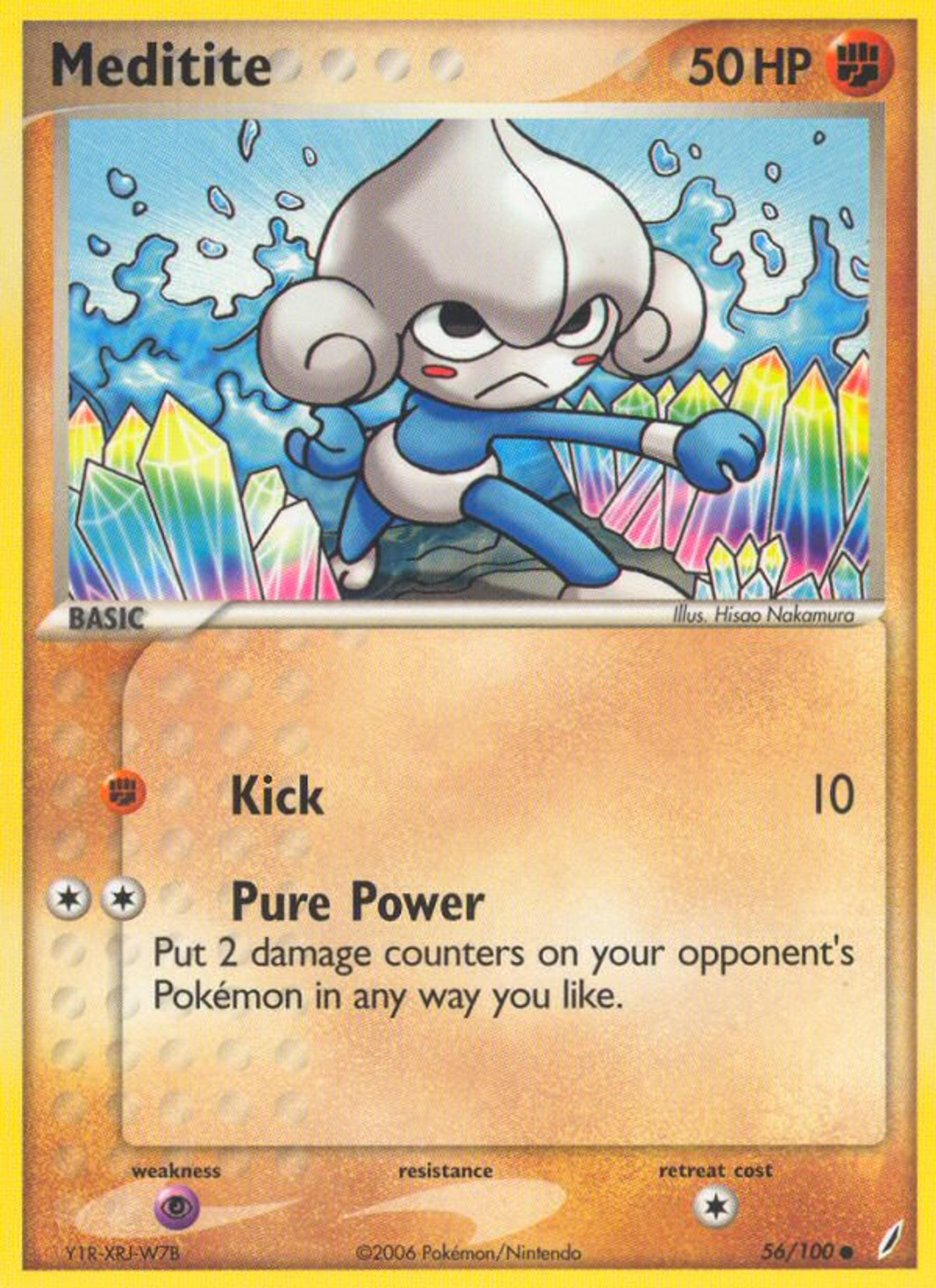Meditite — Crystal Guardians — Pokemon