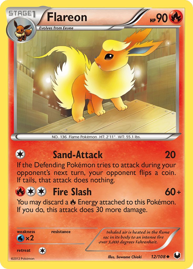 Flareon — Dark Explorers — Pokemon