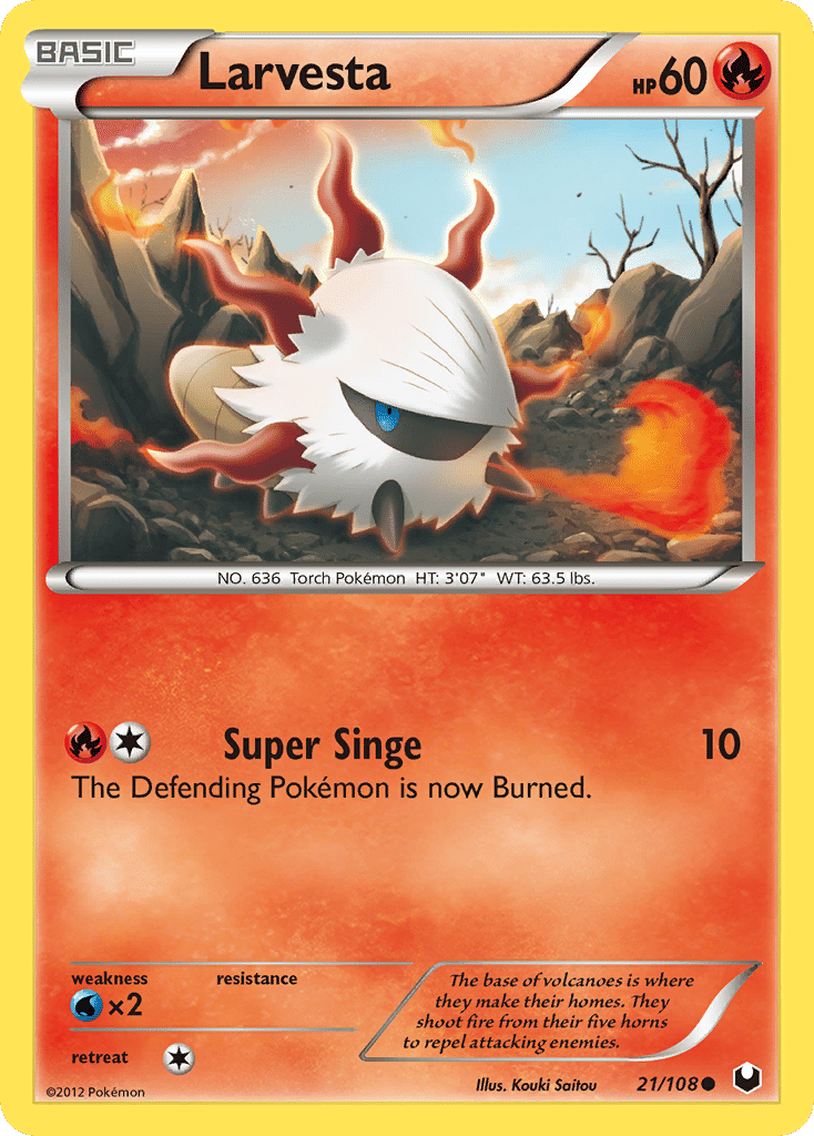 Larvesta — Dark Explorers — Pokemon