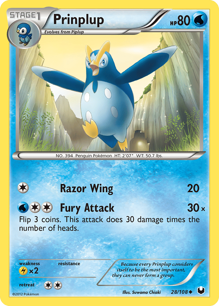 Prinplup — Dark Explorers — Pokemon