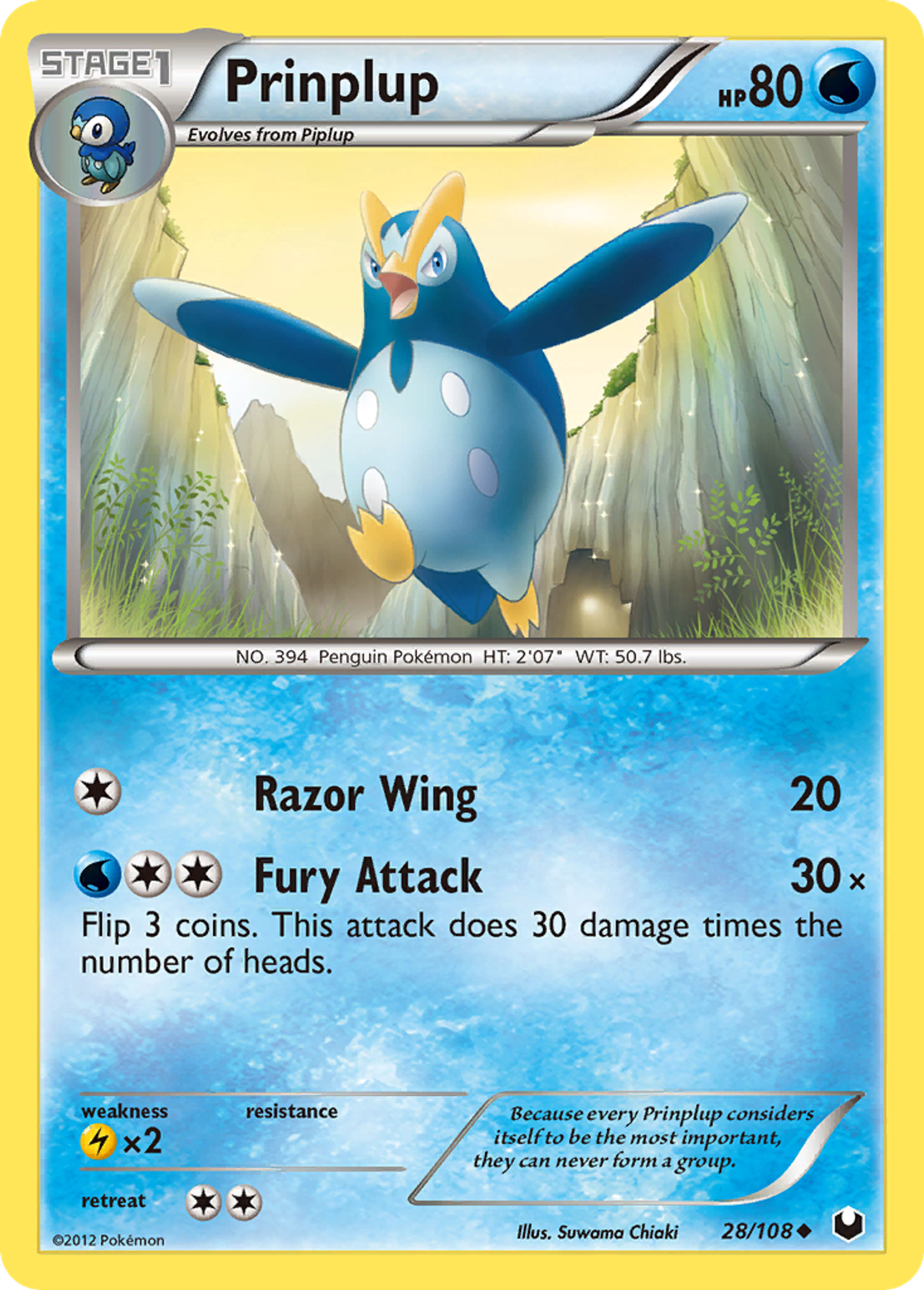 Prinplup — Dark Explorers — Pokemon