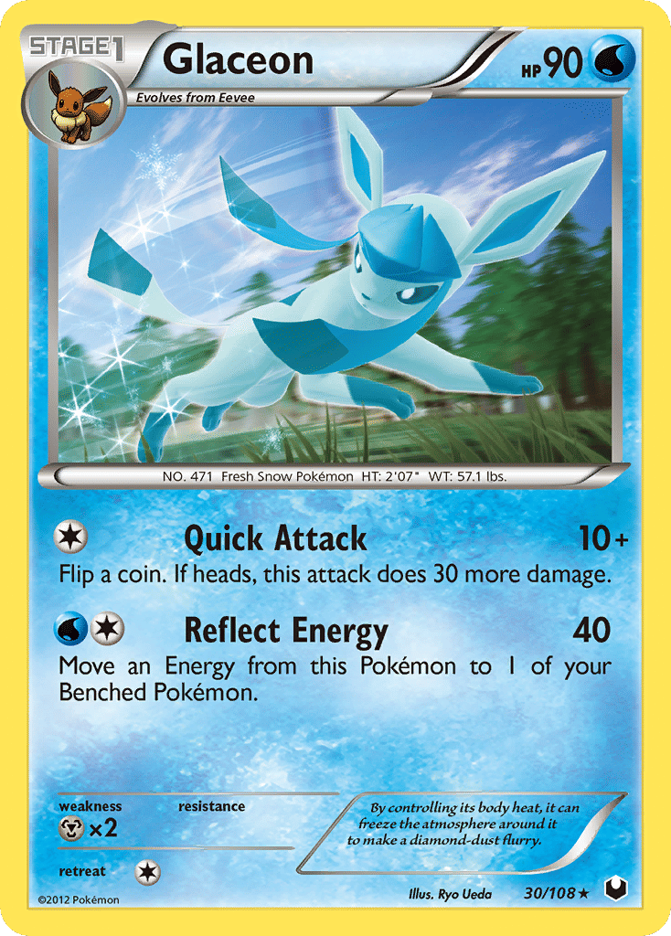 Glaceon — Dark Explorers — Pokemon