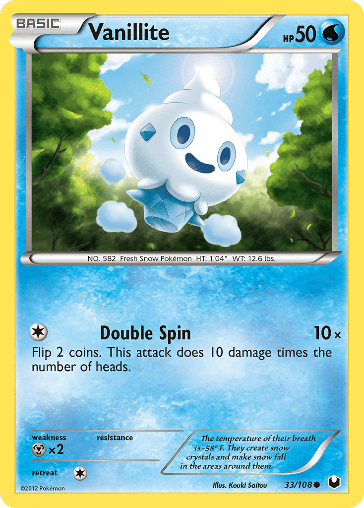 Vanillite — Dark Explorers — Pokemon