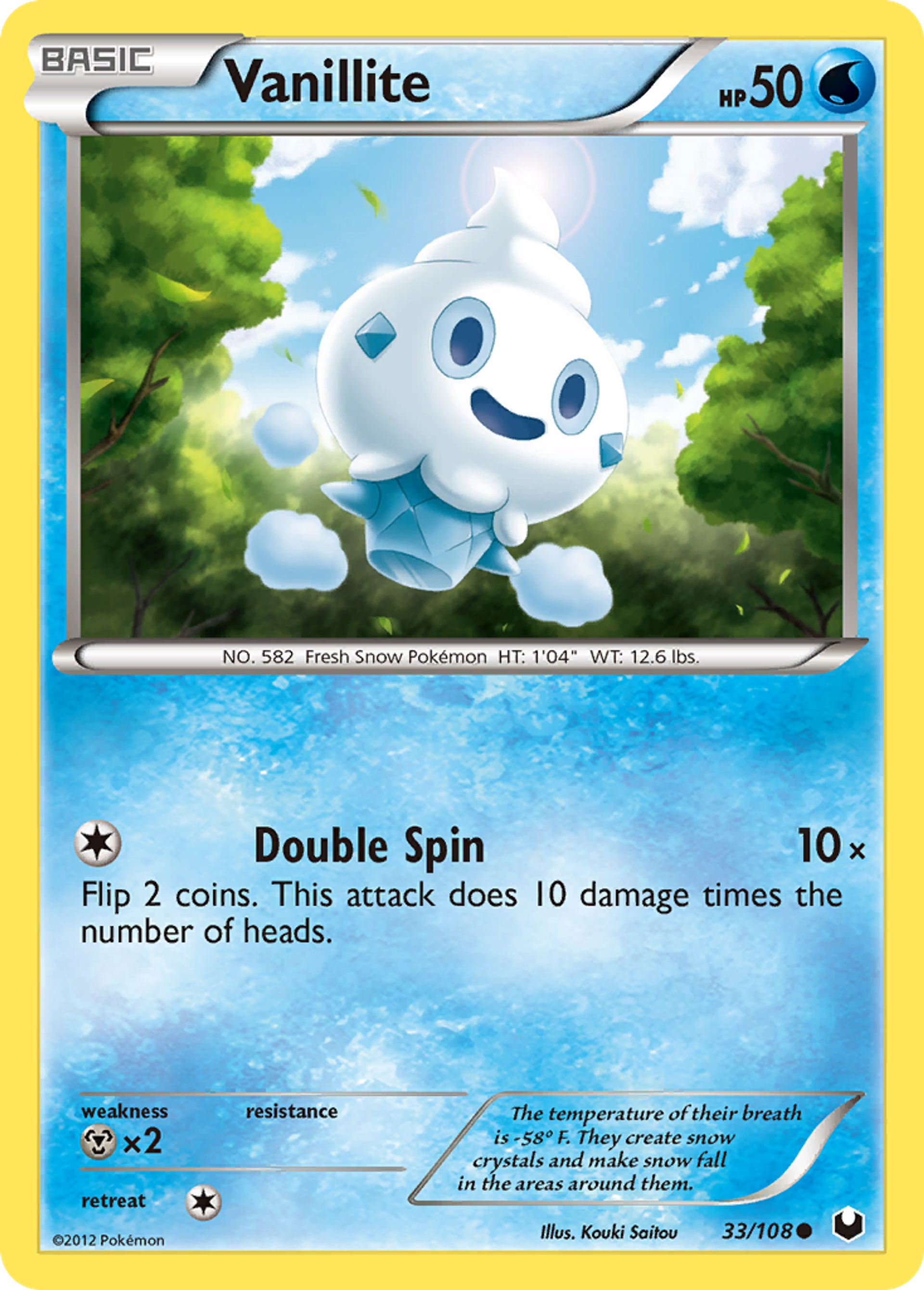 Vanillite — Dark Explorers — Pokemon