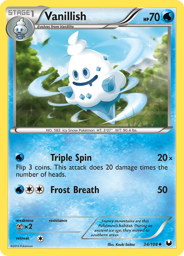 Vanillish — Dark Explorers — Pokemon