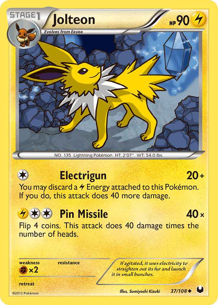 Jolteon — Dark Explorers — Pokemon
