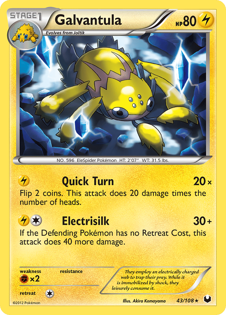 Galvantula — Dark Explorers — Pokemon