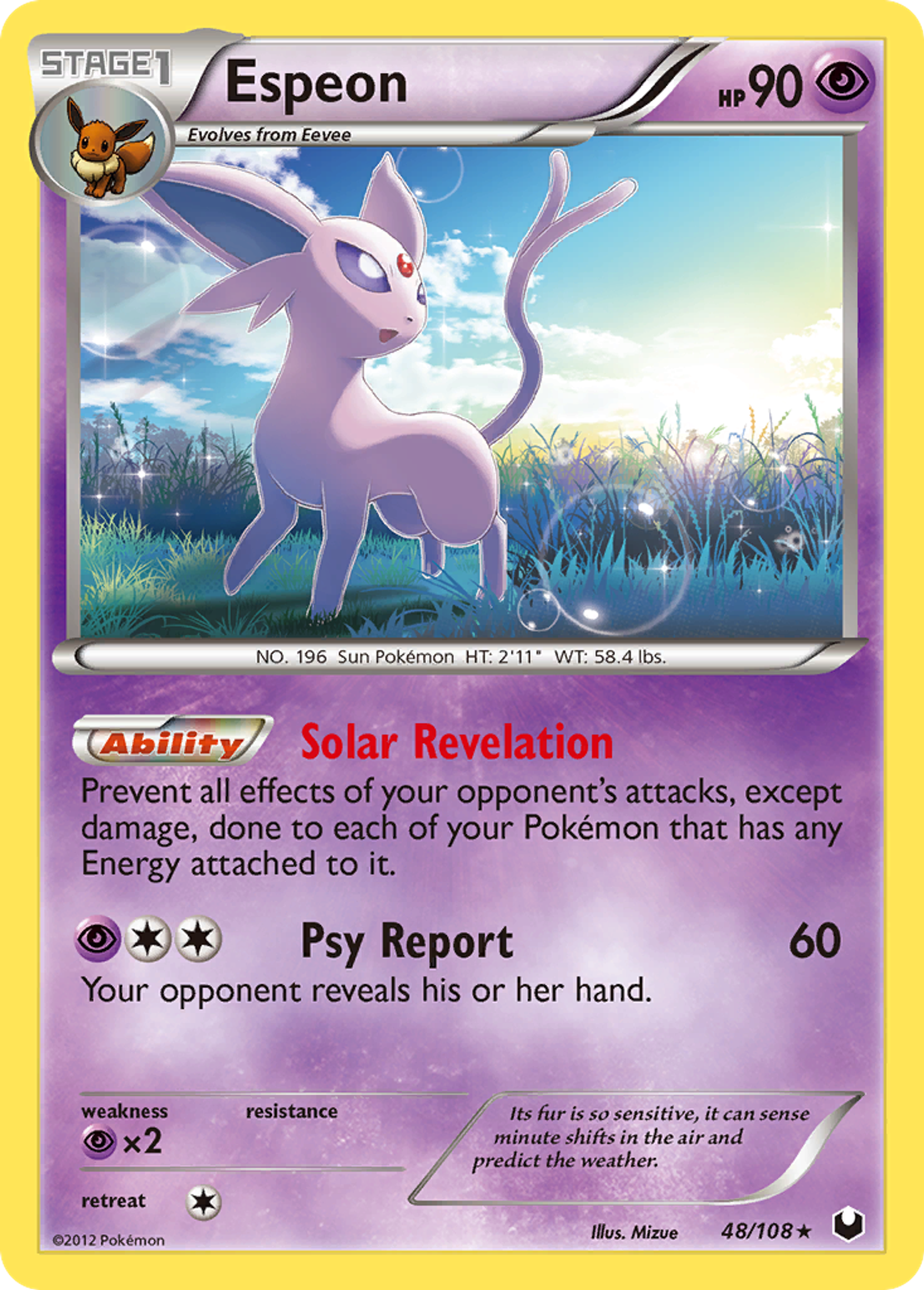 Espeon — Dark Explorers — Pokémon