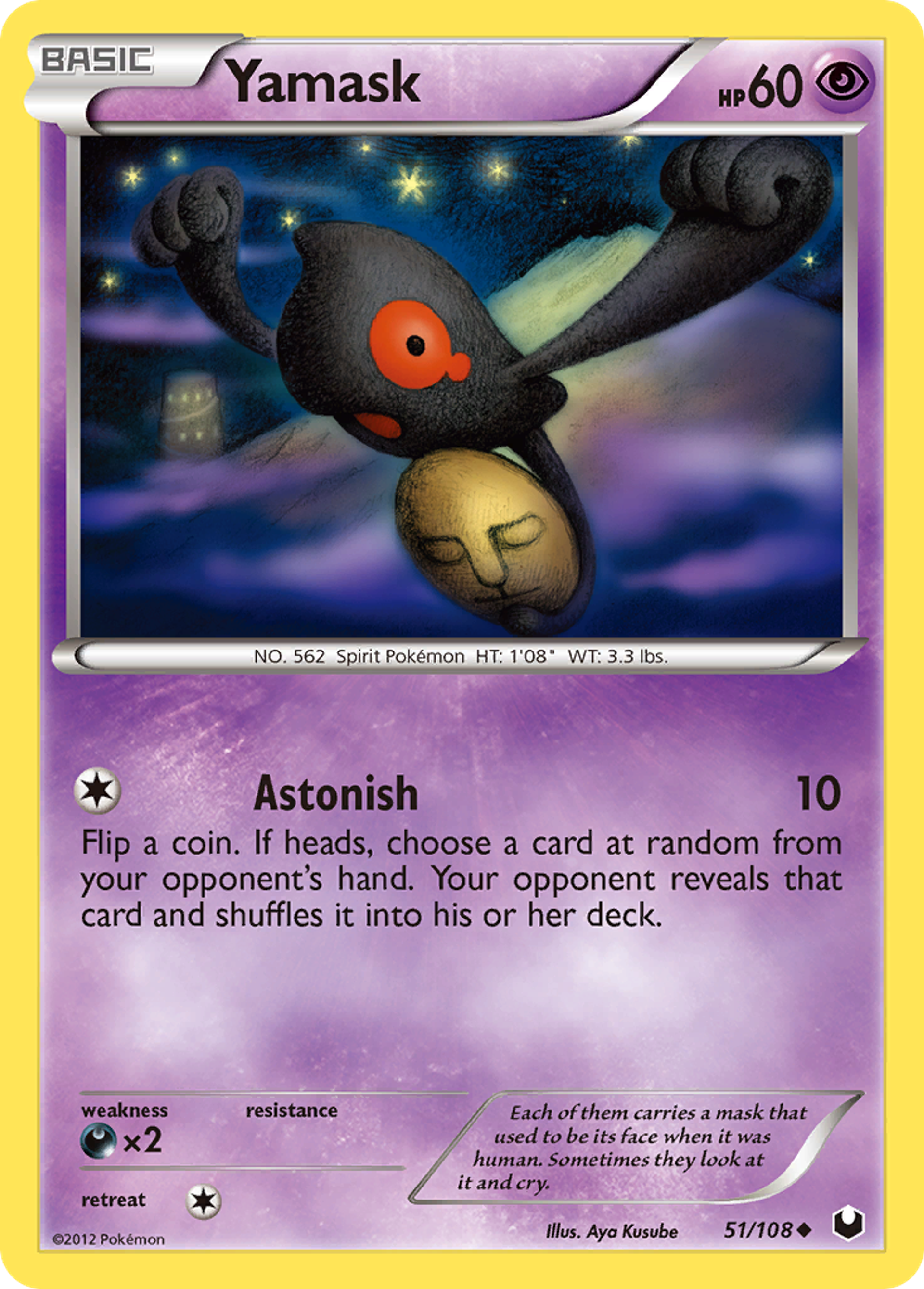 Yamask — Dark Explorers — Pokemon