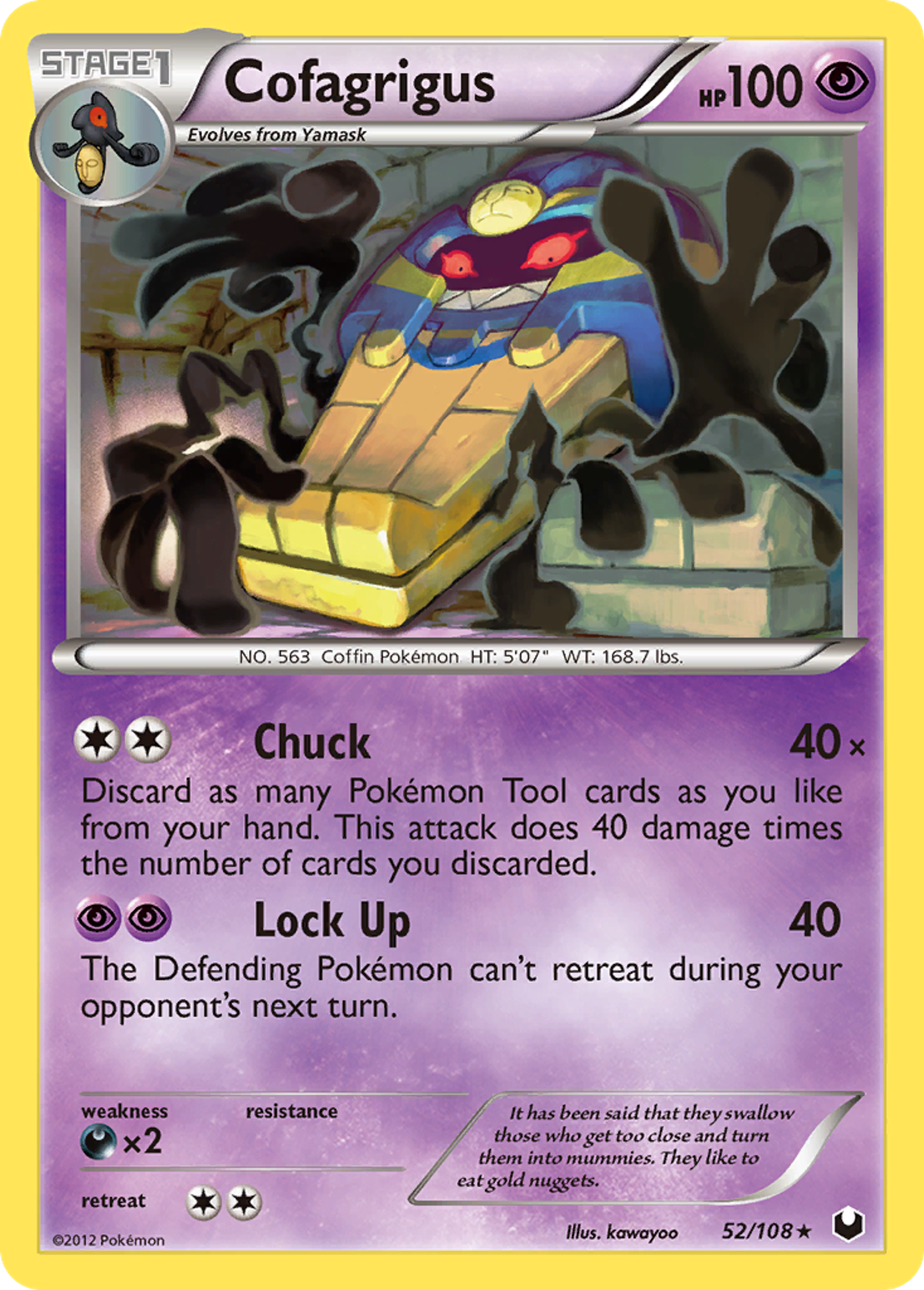Cofagrigus — Dark Explorers — Pokemon