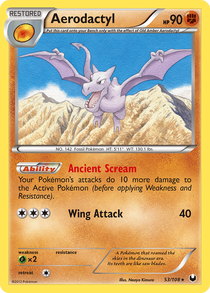 Aerodactyl — Dark Explorers — Pokemon