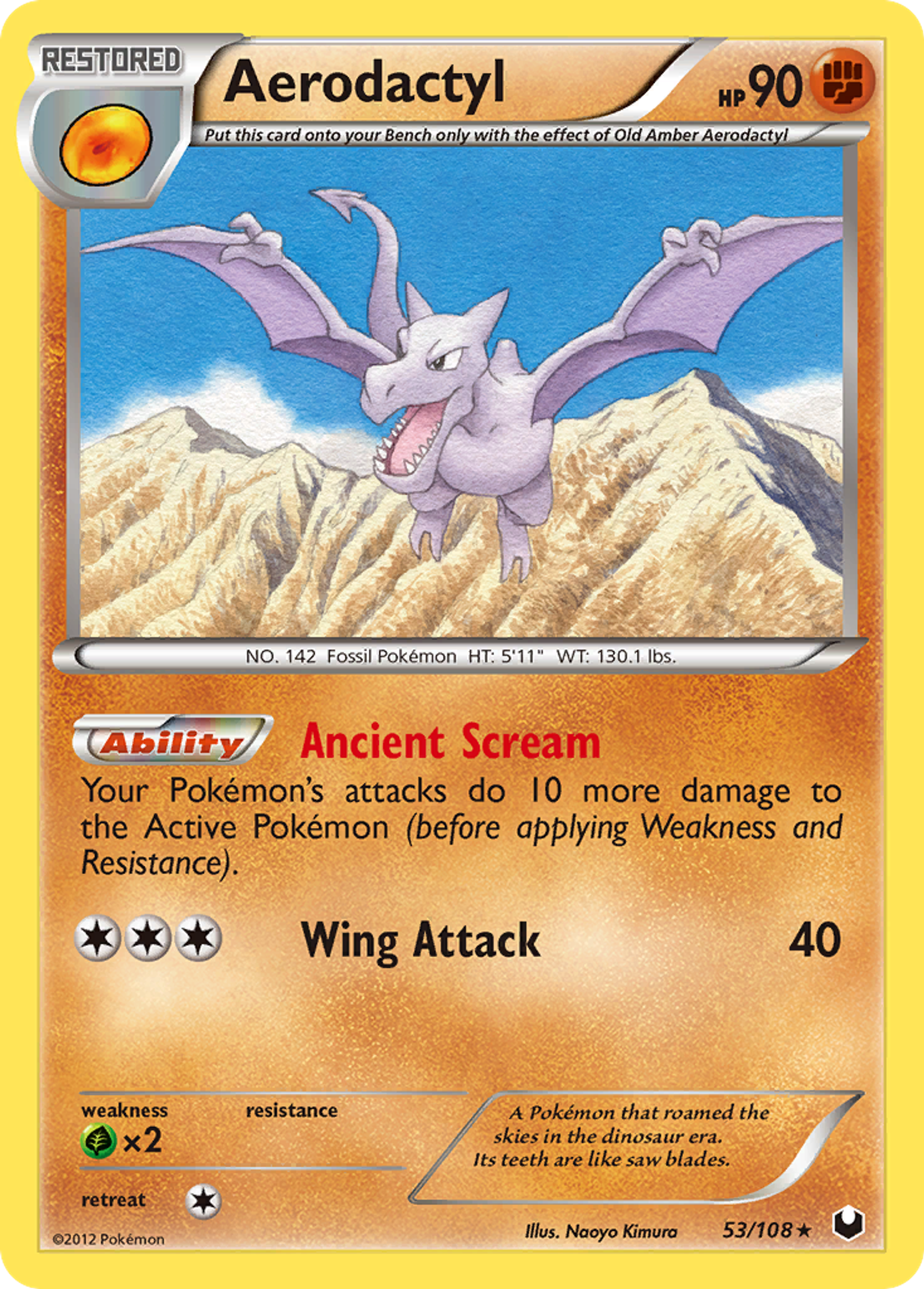 Aerodactyl — Dark Explorers — Pokemon
