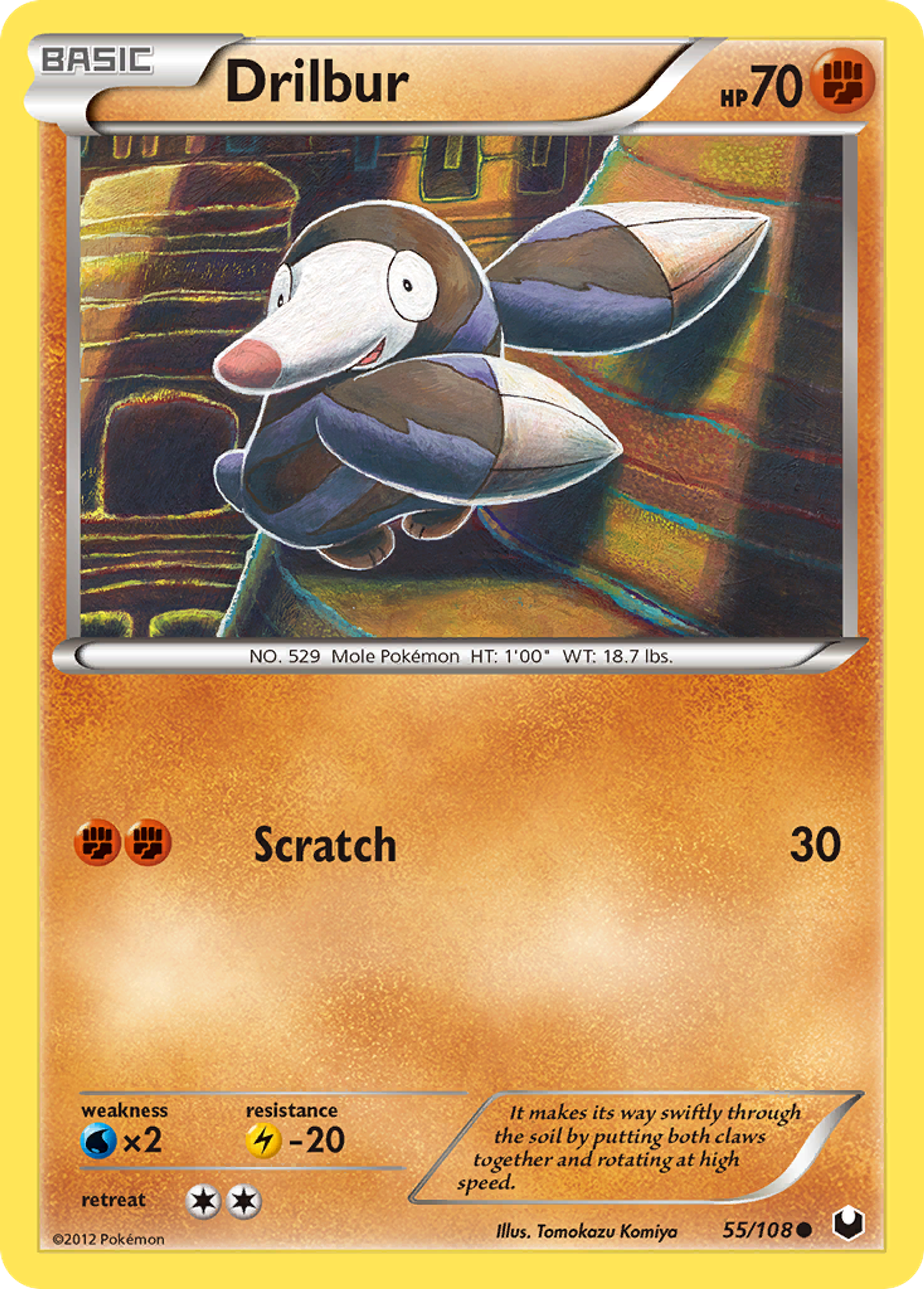 Drilbur — Dark Explorers — Pokemon