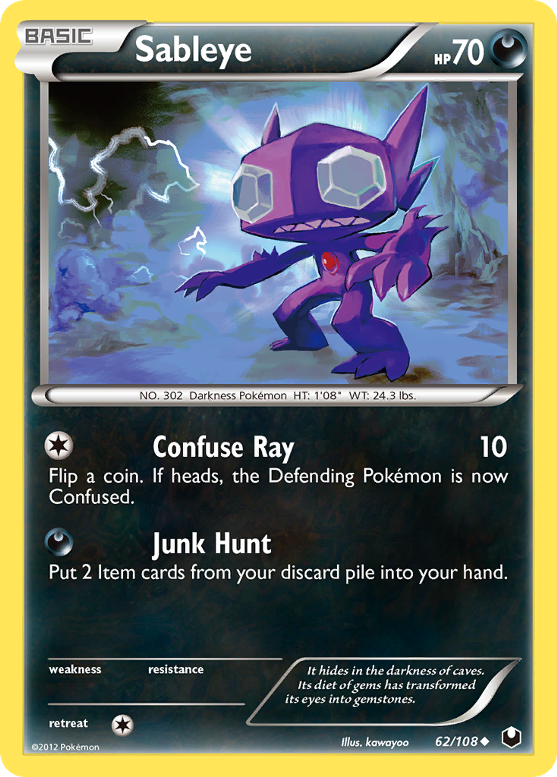 Sableye — Dark Explorers — Pokémon