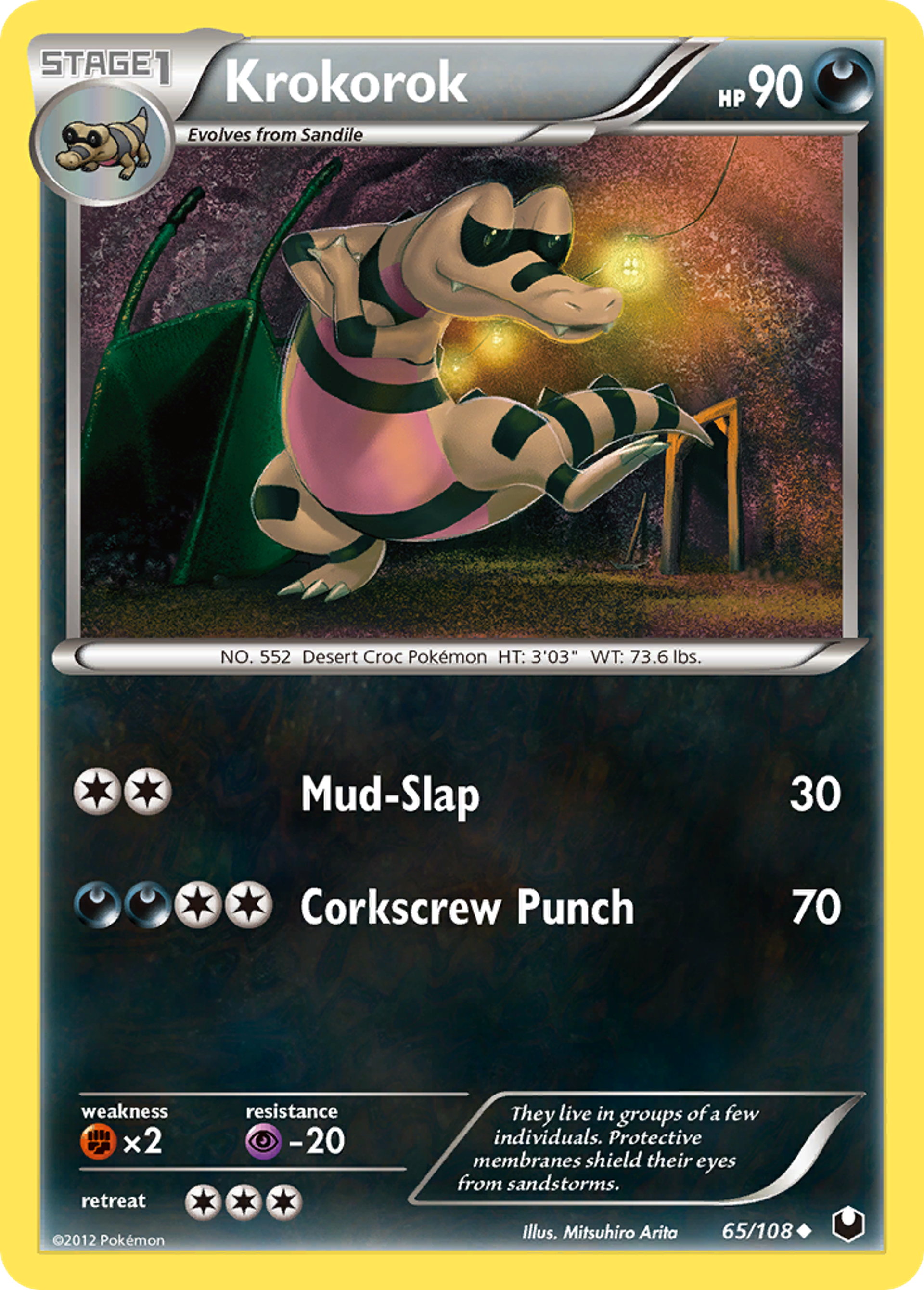Krokorok — Dark Explorers — Pokemon