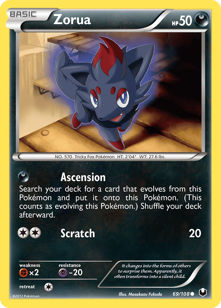 Zorua — Dark Explorers — Pokemon