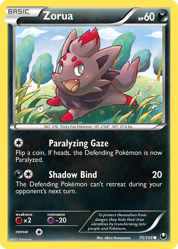 Zorua — Dark Explorers — Pokemon