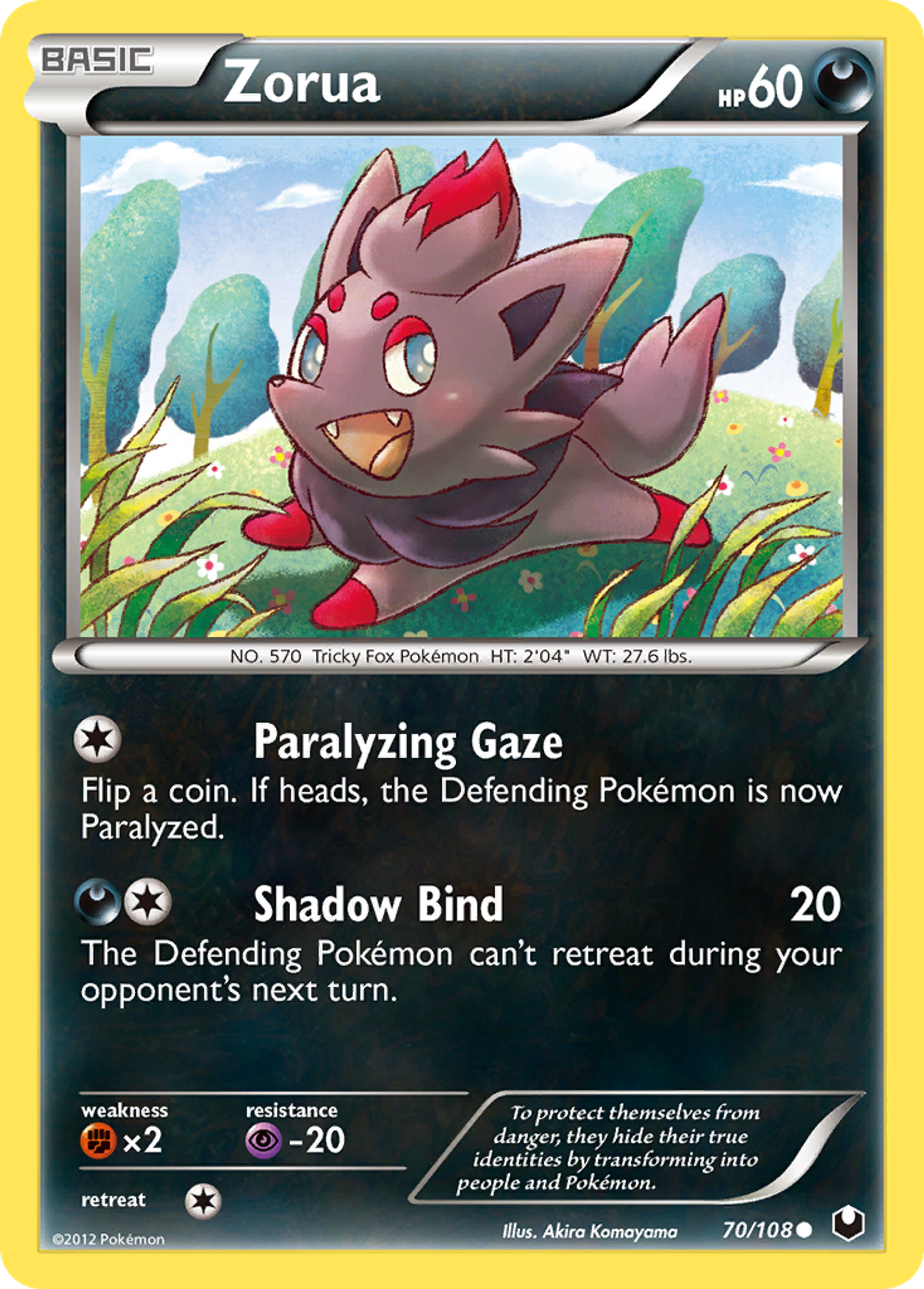Zorua — Dark Explorers — Pokemon