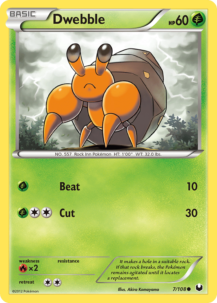 Dwebble — Dark Explorers — Pokemon