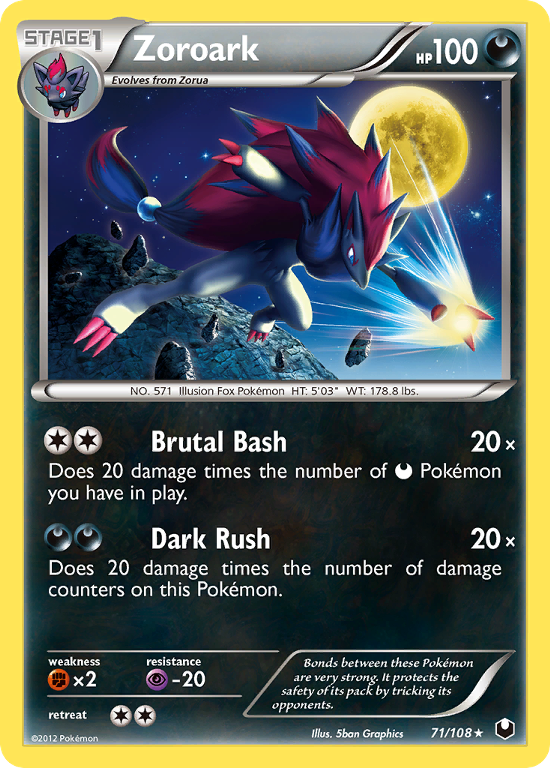 Zoroark — Dark Explorers — Pokemon