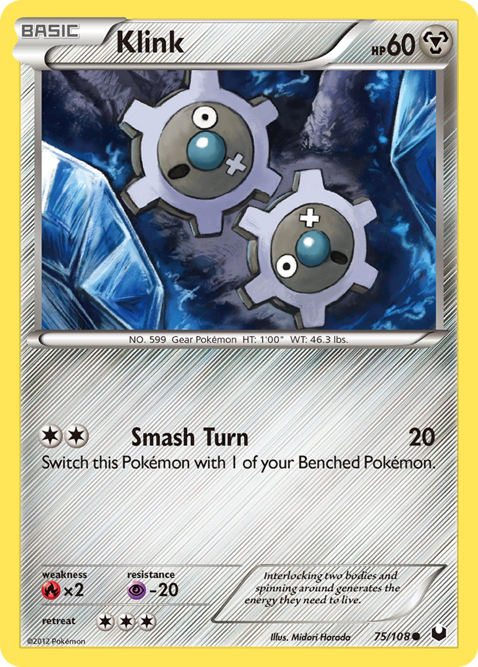 Klink — Dark Explorers — Pokemon
