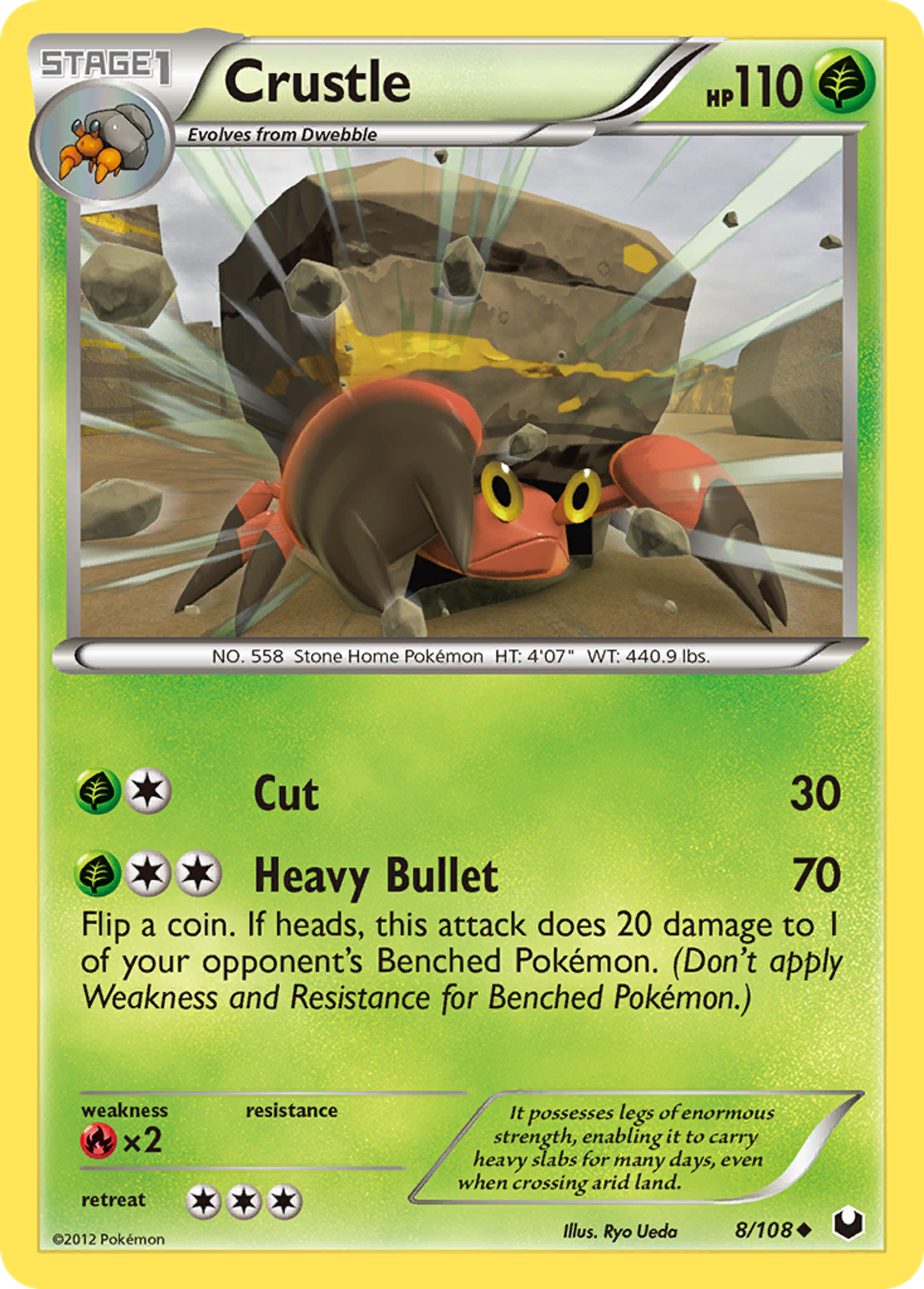 Crustle — Dark Explorers — Pokemon