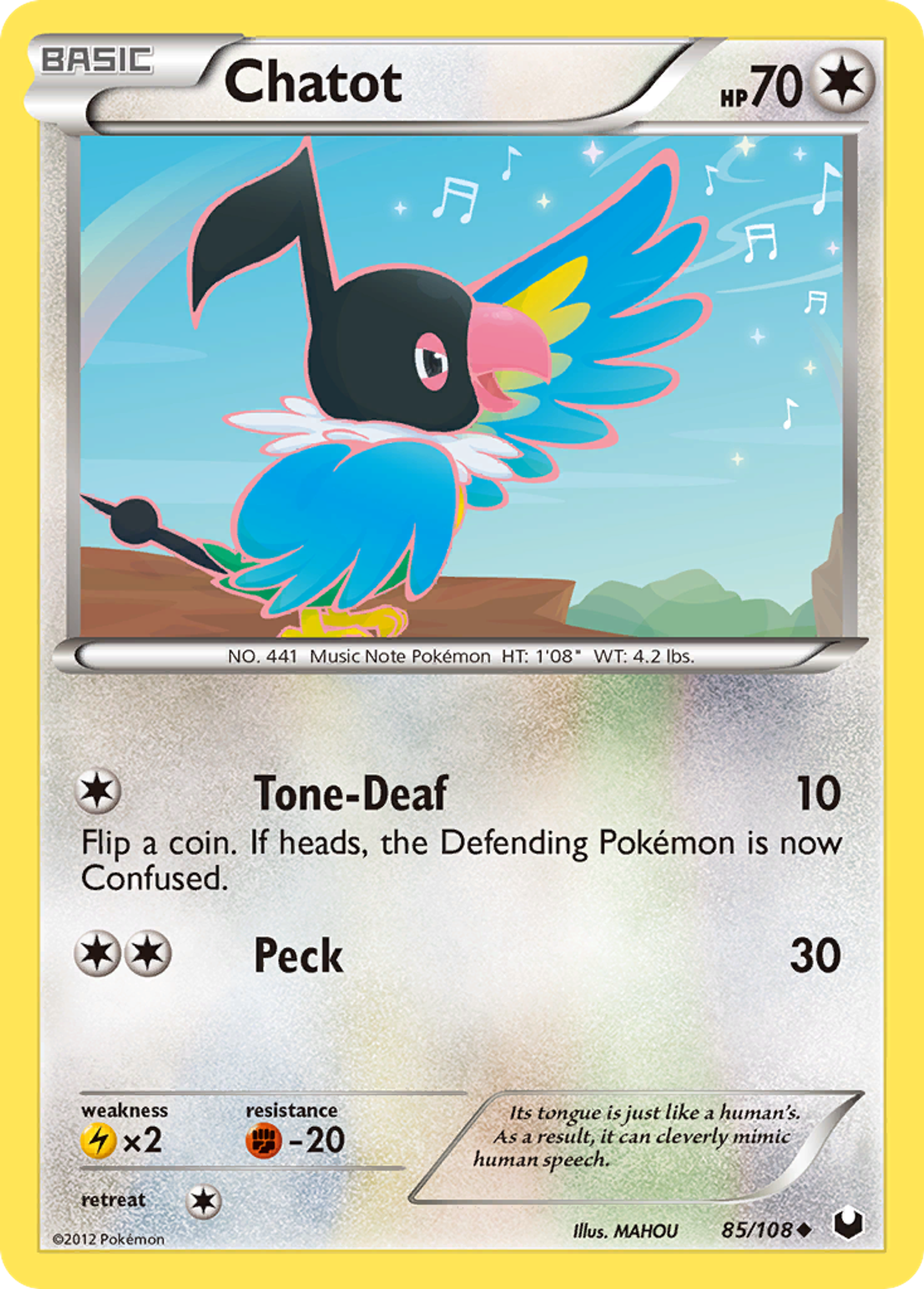 Chatot — Dark Explorers — Pokemon