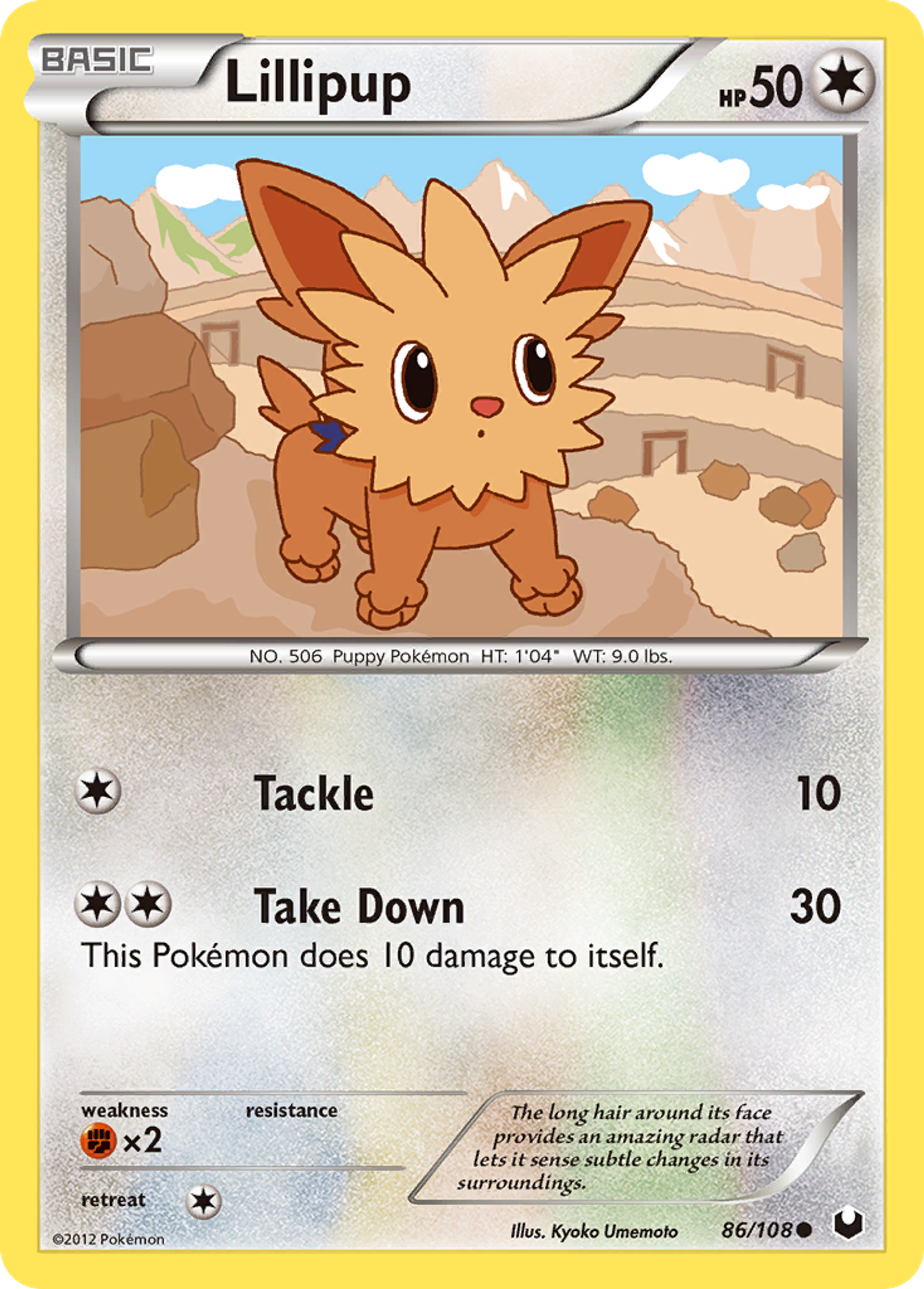 Lillipup — Dark Explorers — Pokemon