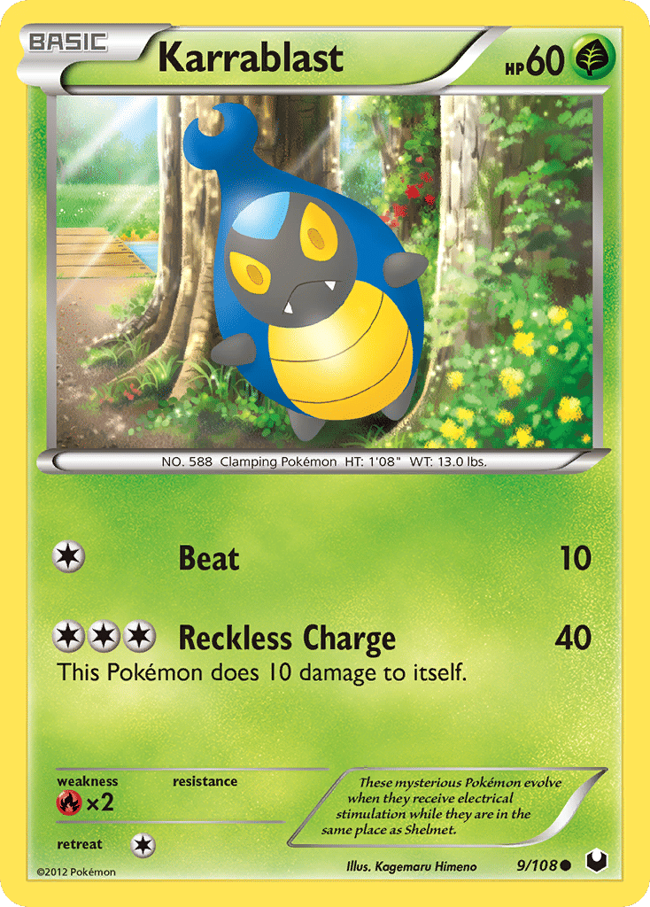 Karrablast — Dark Explorers — Pokemon