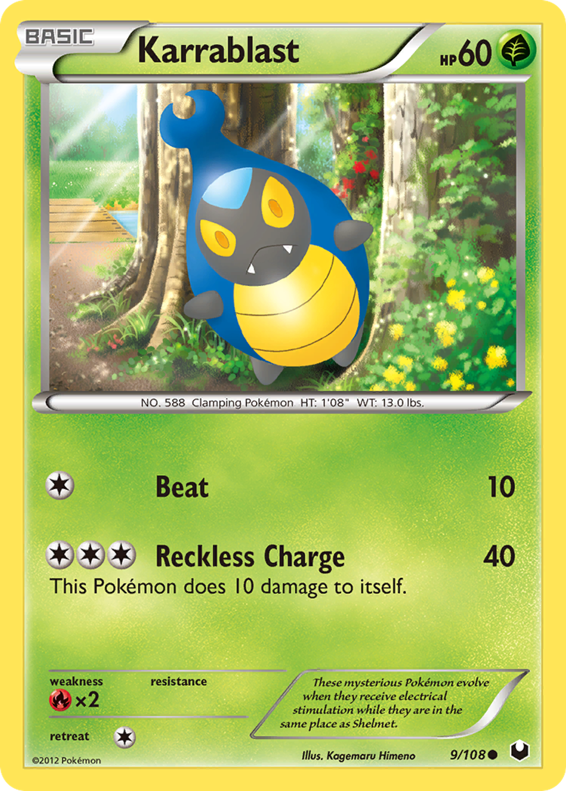 Karrablast — Dark Explorers — Pokemon