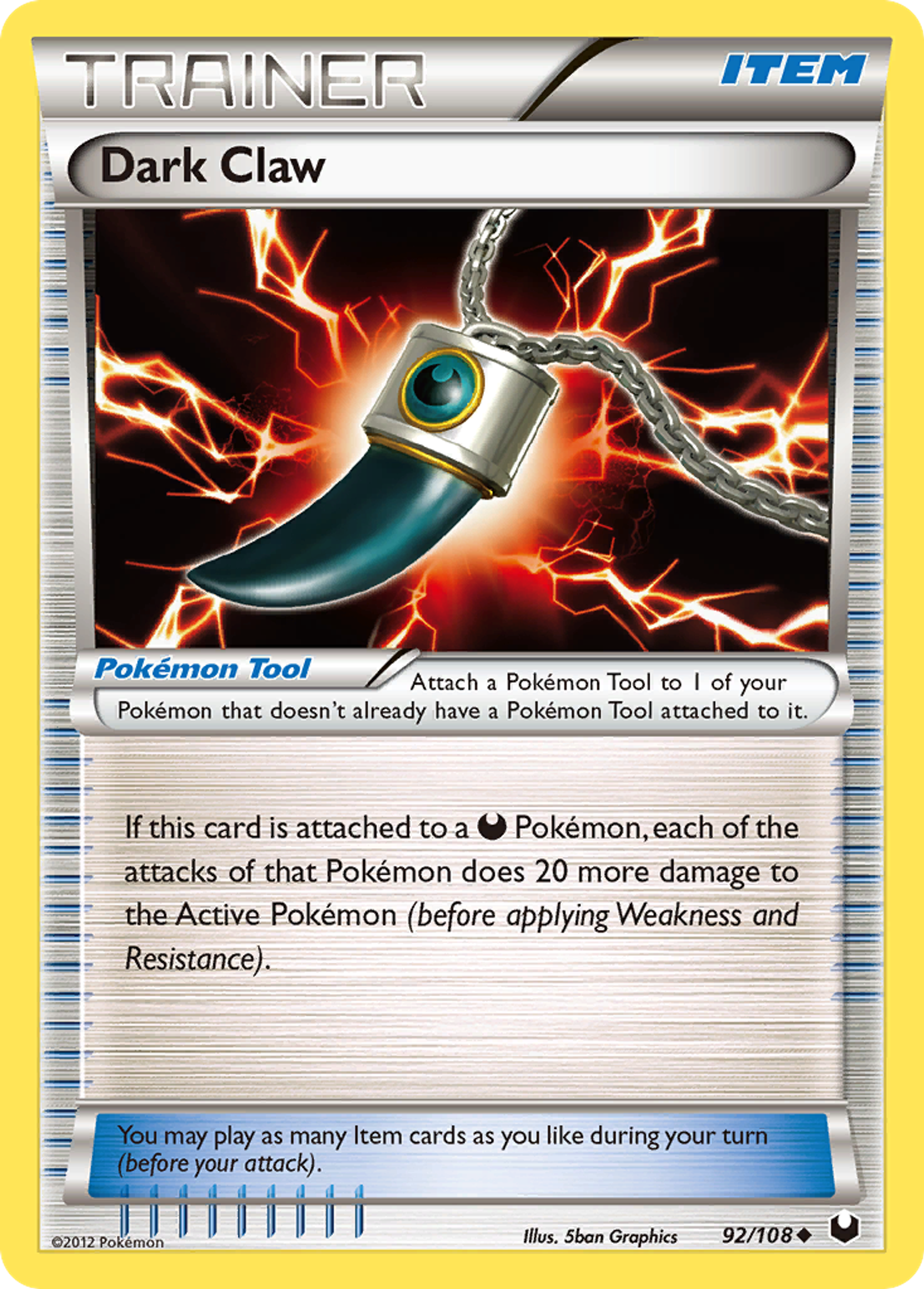 Griffe Obscure — Dark Explorers — Pokemon