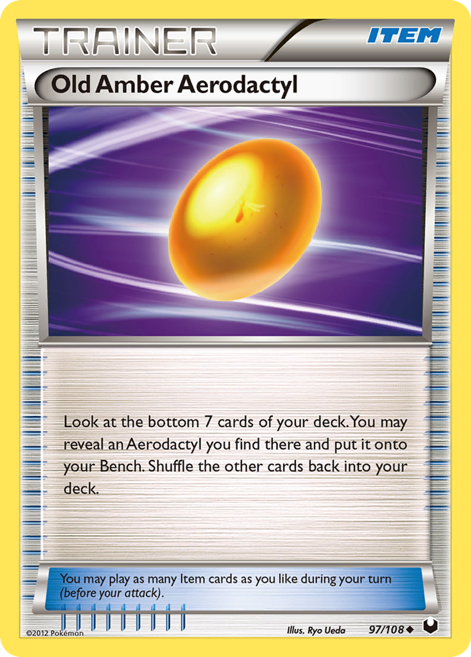 Old Amber Aerodactyl — Dark Explorers — Pokemon