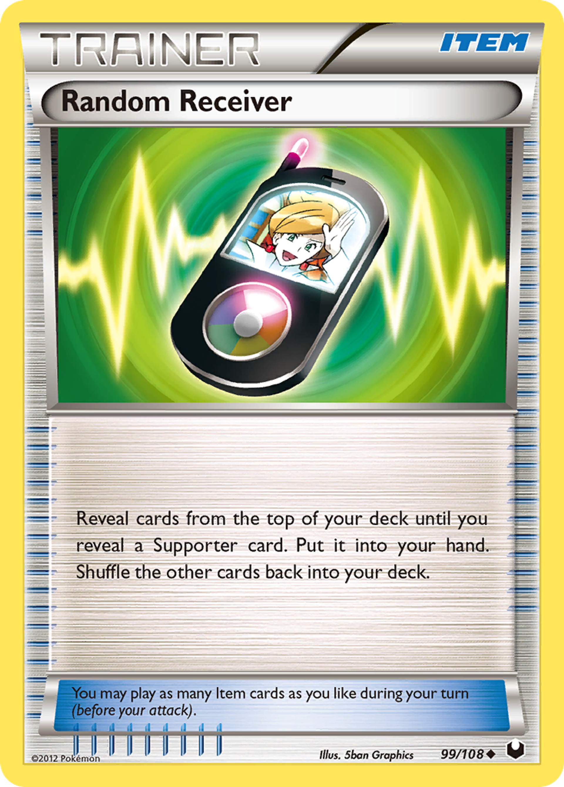 Random Receiver — Dark Explorers — Pokemon