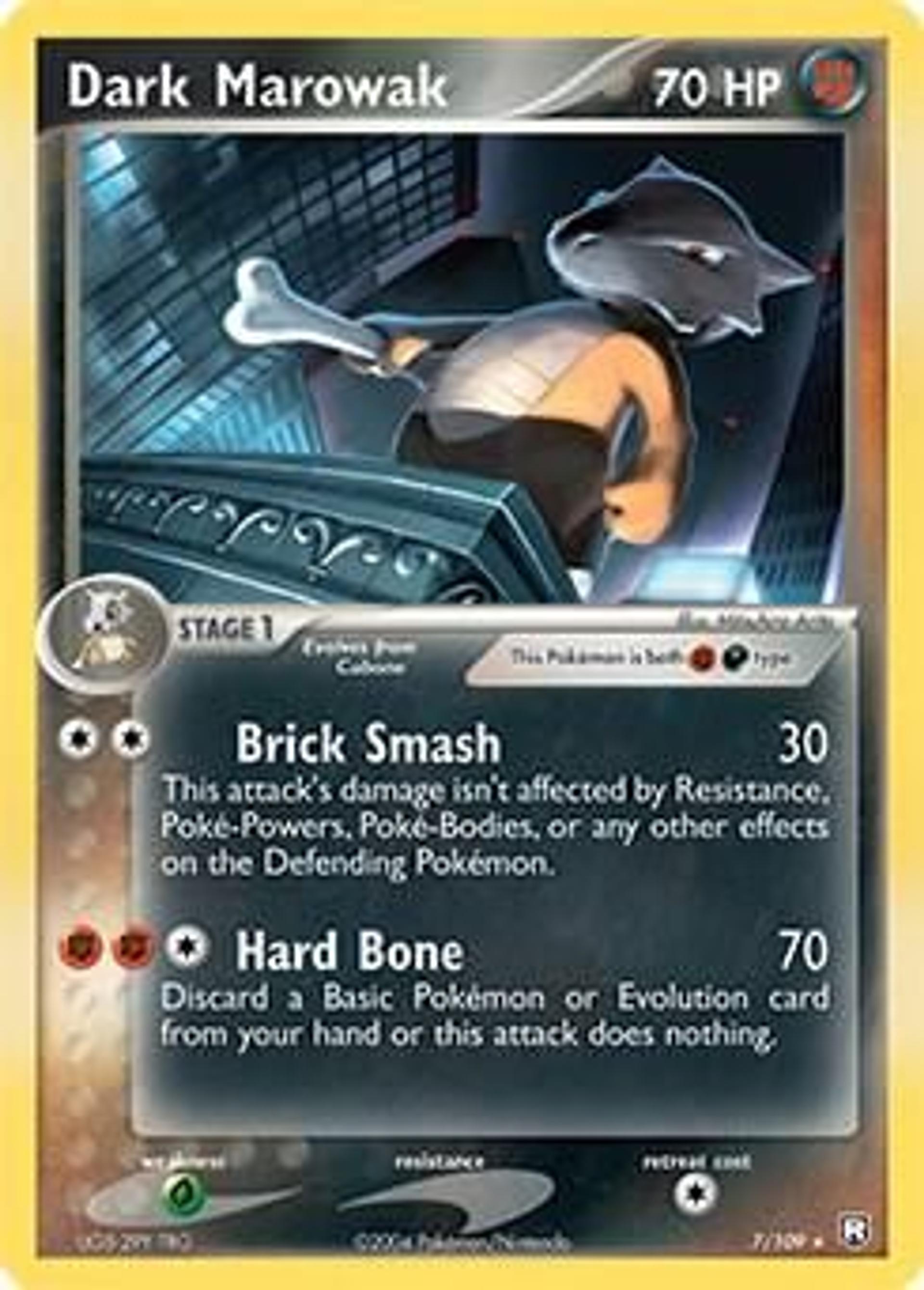 Dark Marowak — Deck Exclusives — Pokemon