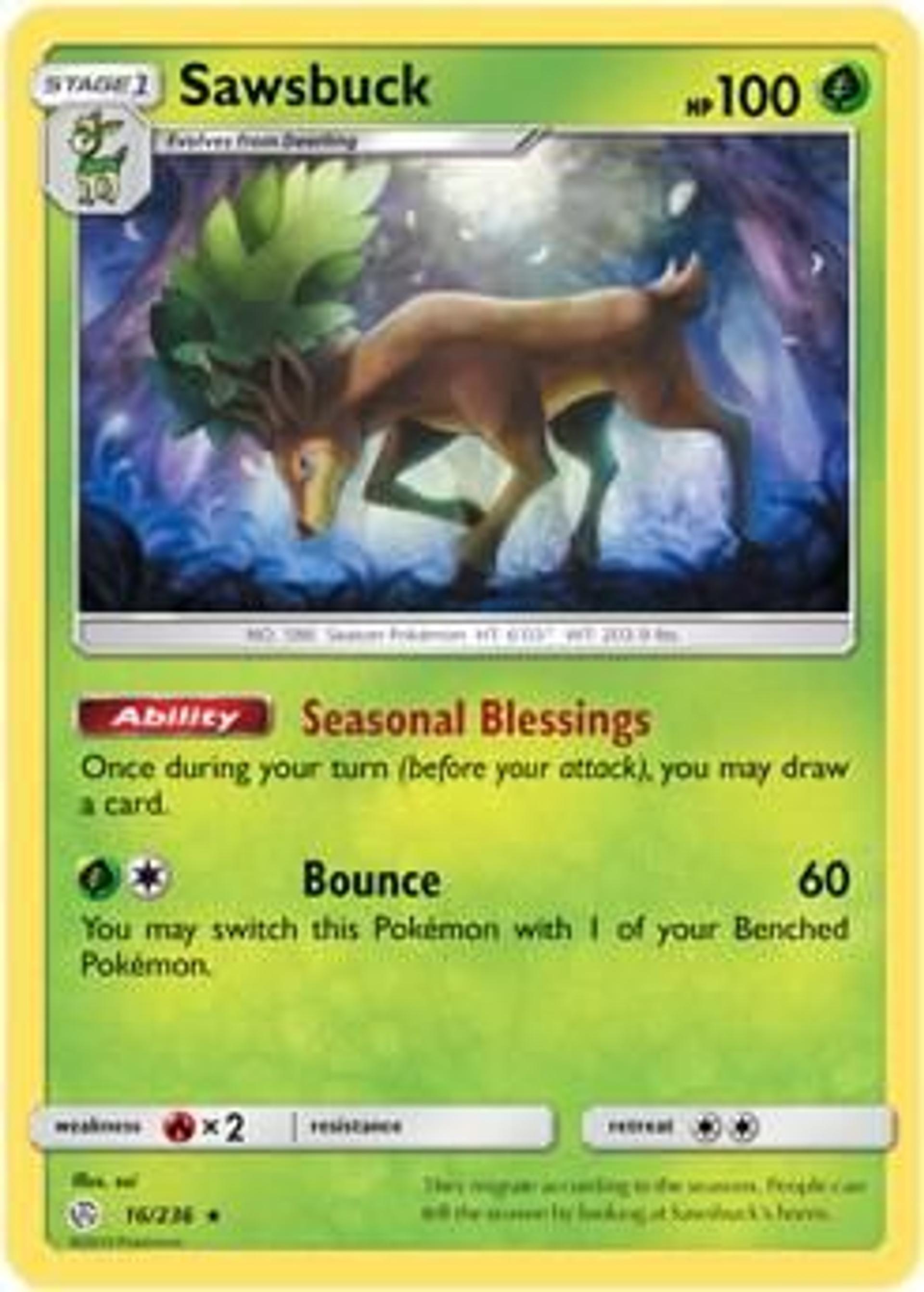 Sawsbuck — Deck Exclusives — Pokemon