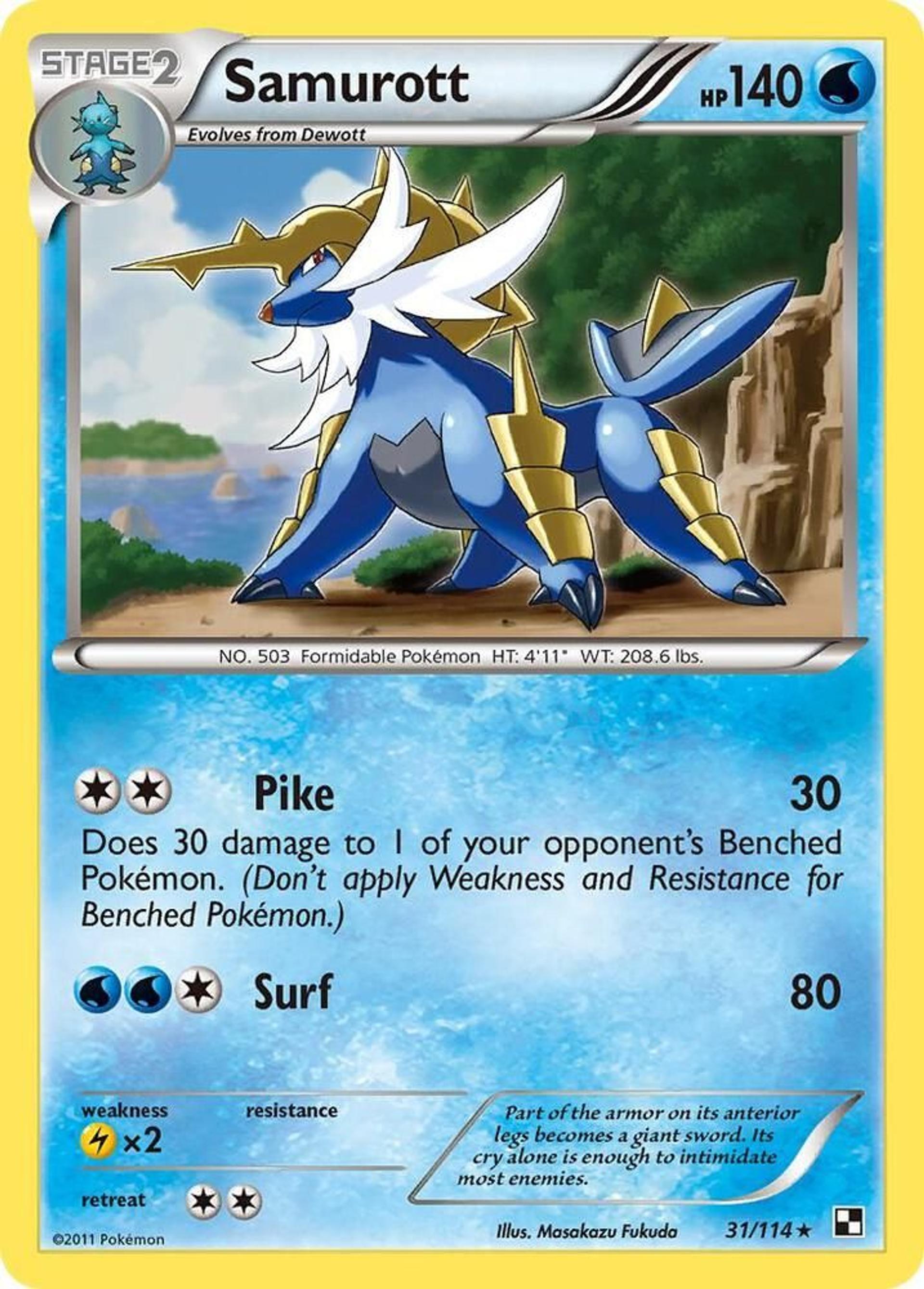 Samurott — Deck Exclusives — Pokemon