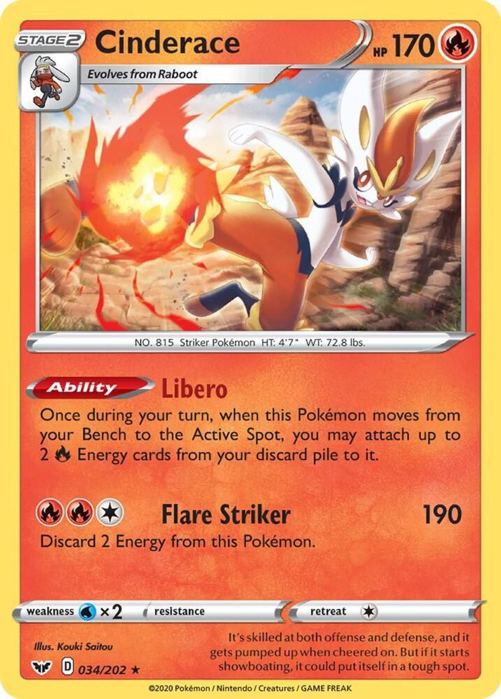 Cinderace — Deck Exclusives — Pokémon