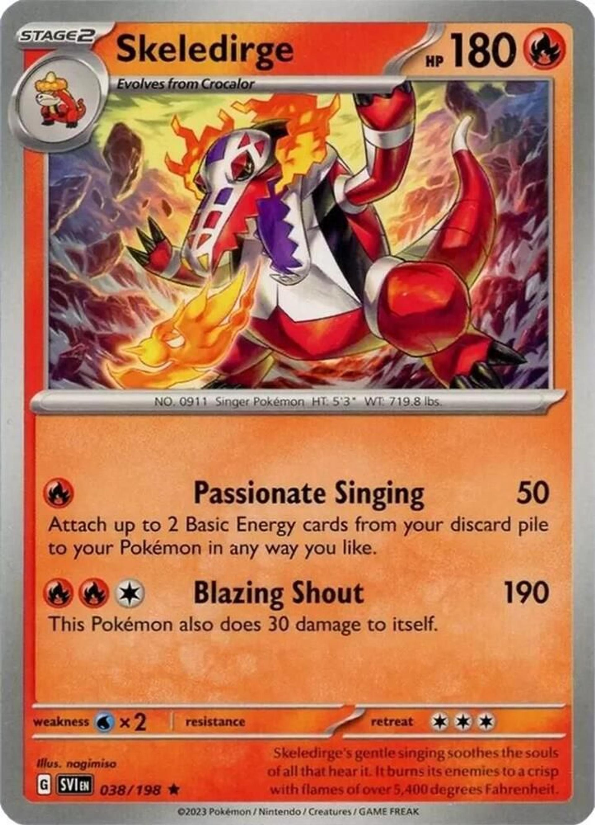 Skeledirge — Deck Exclusives — Pokemon