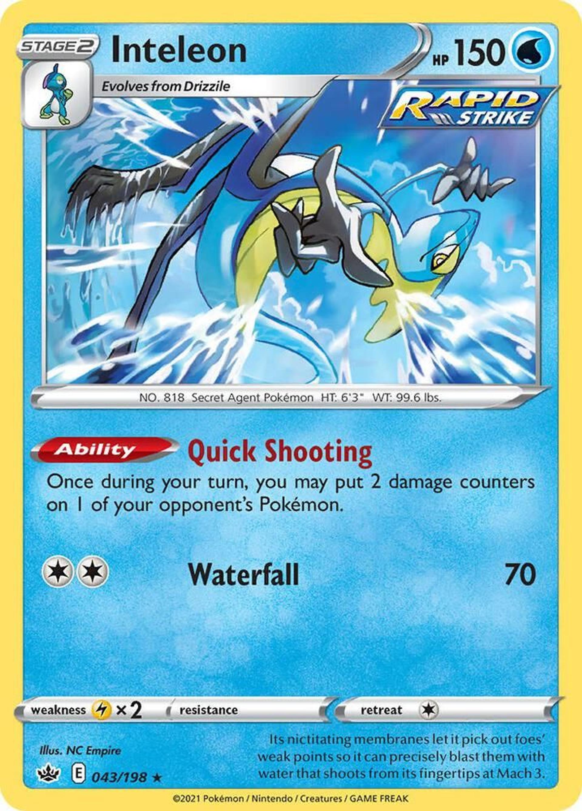 Inteleon — Deck Exclusives — Pokémon