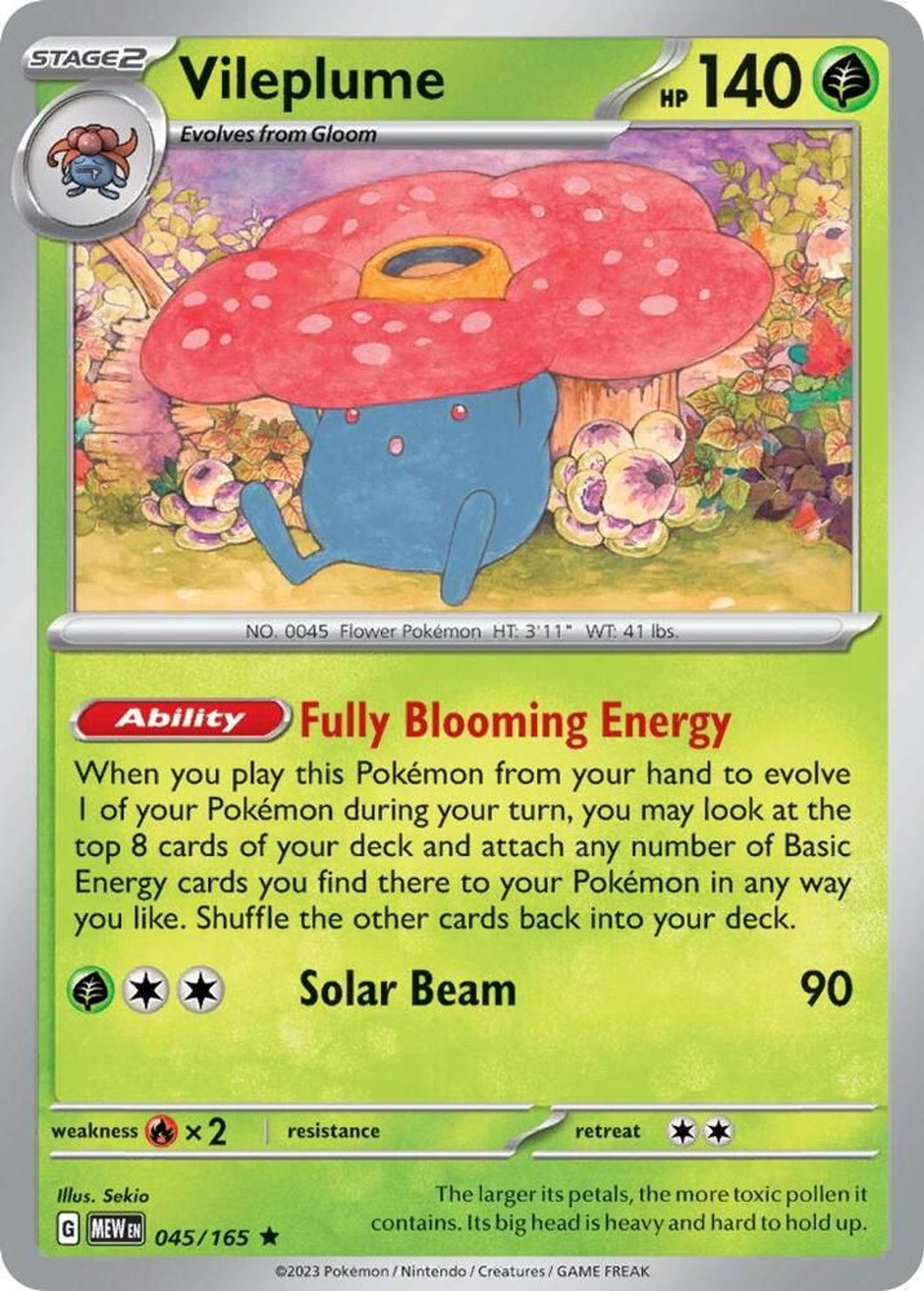 Vileplume — Deck Exclusives — Pokemon