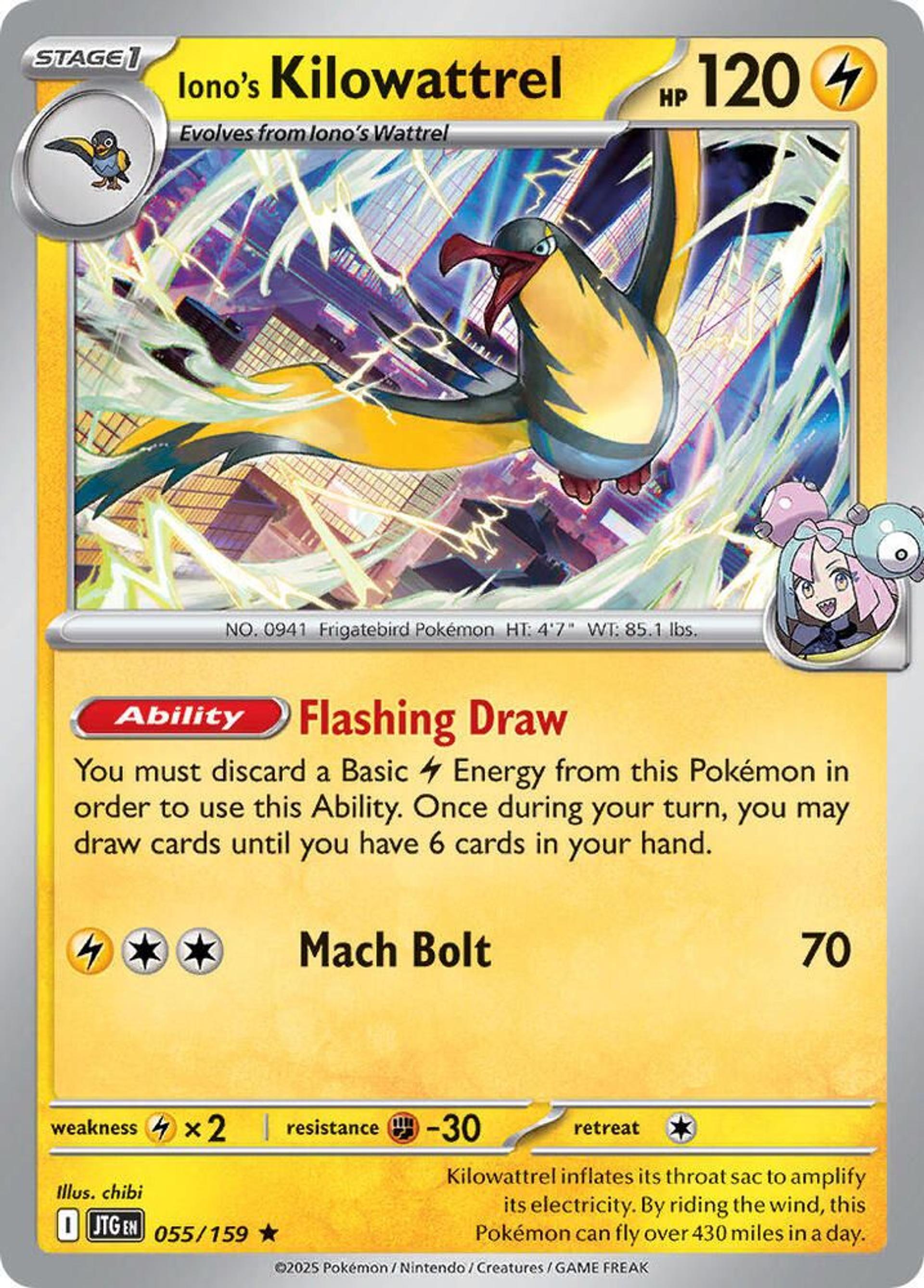 Iono's Kilowattrel — Deck Exclusives — Pokemon