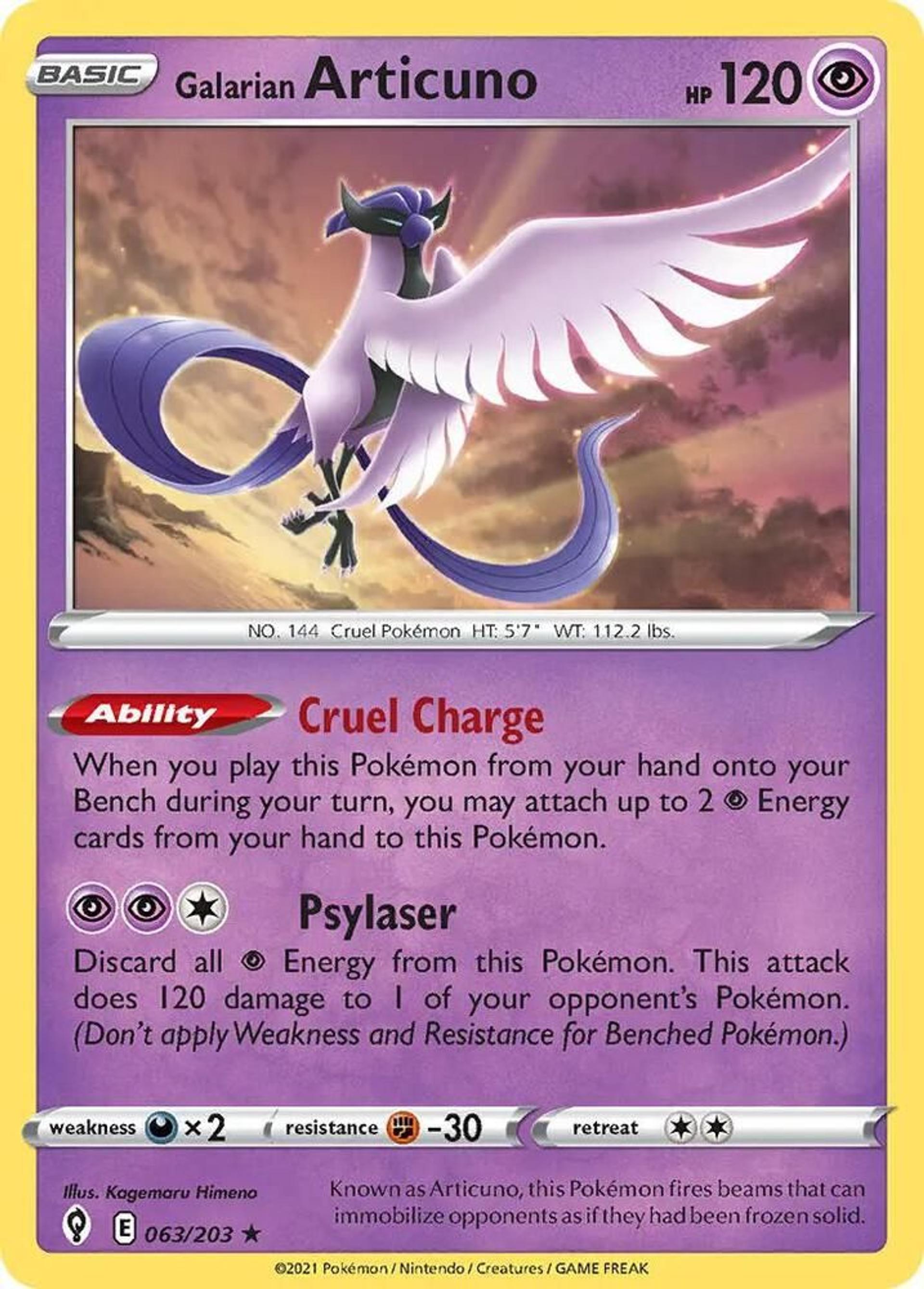 Galarian Articuno — Deck Exclusives — Pokemon