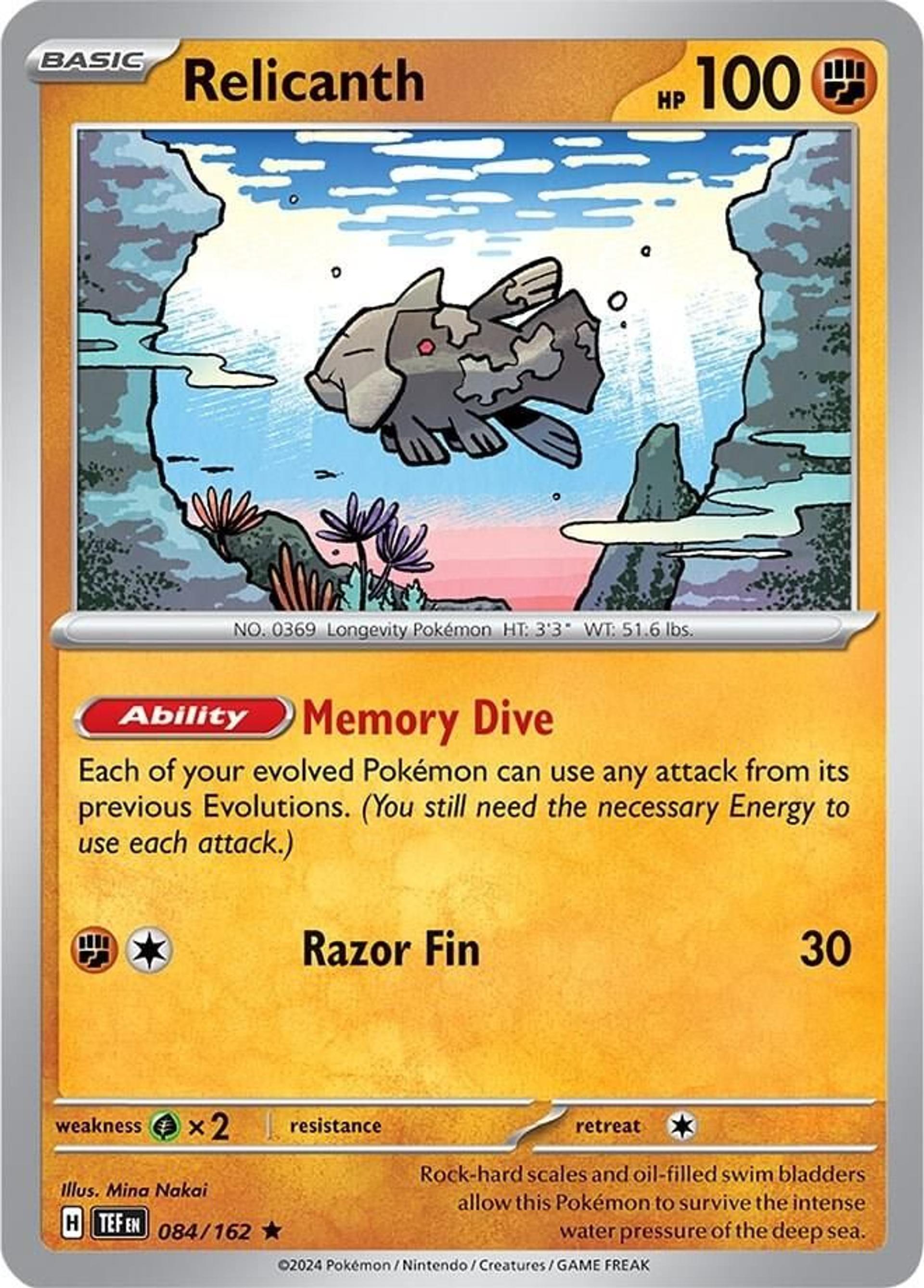 Relicanth — Deck Exclusives — Pokemon