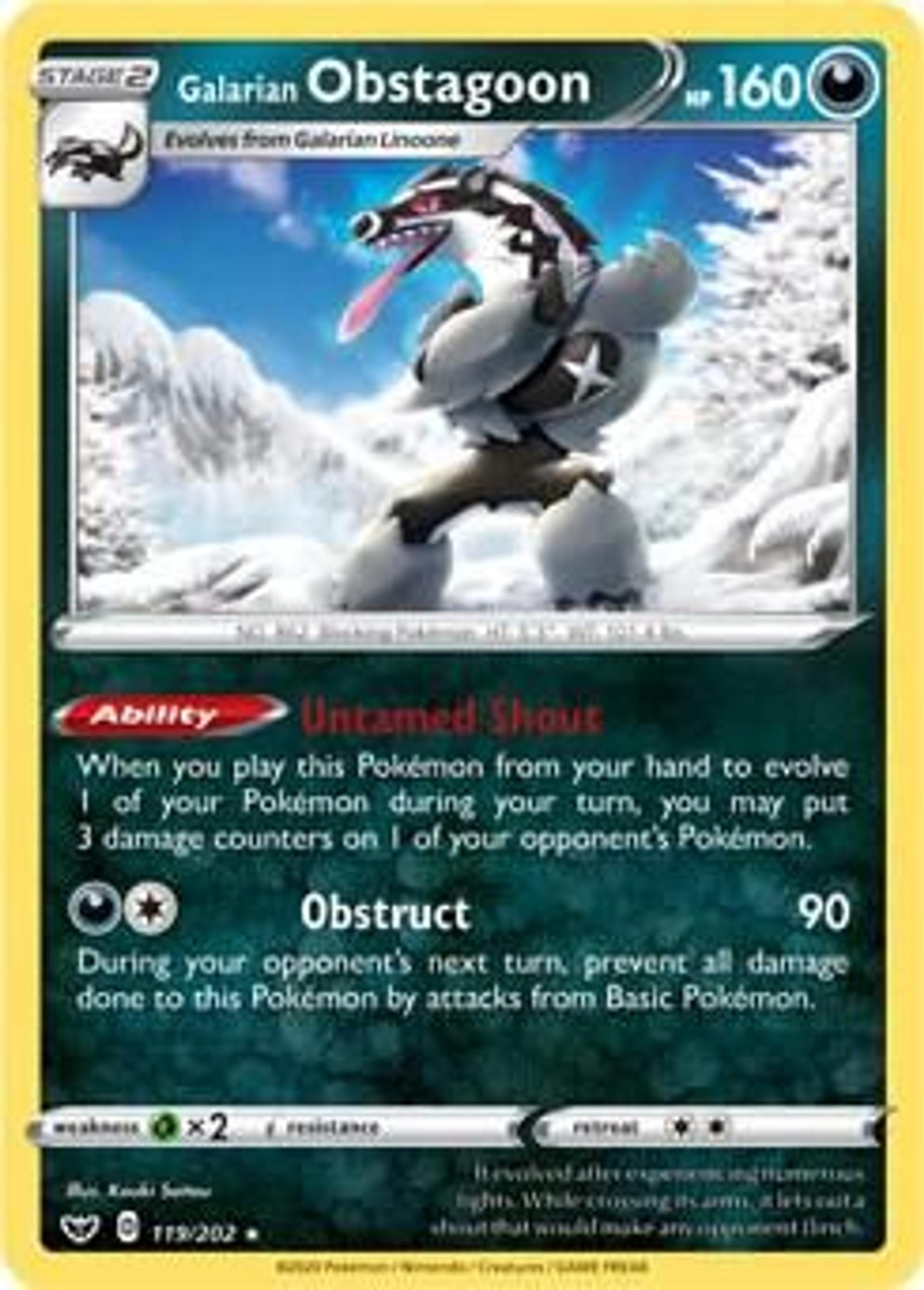 Galarian Obstagoon — Deck Exclusives — Pokemon