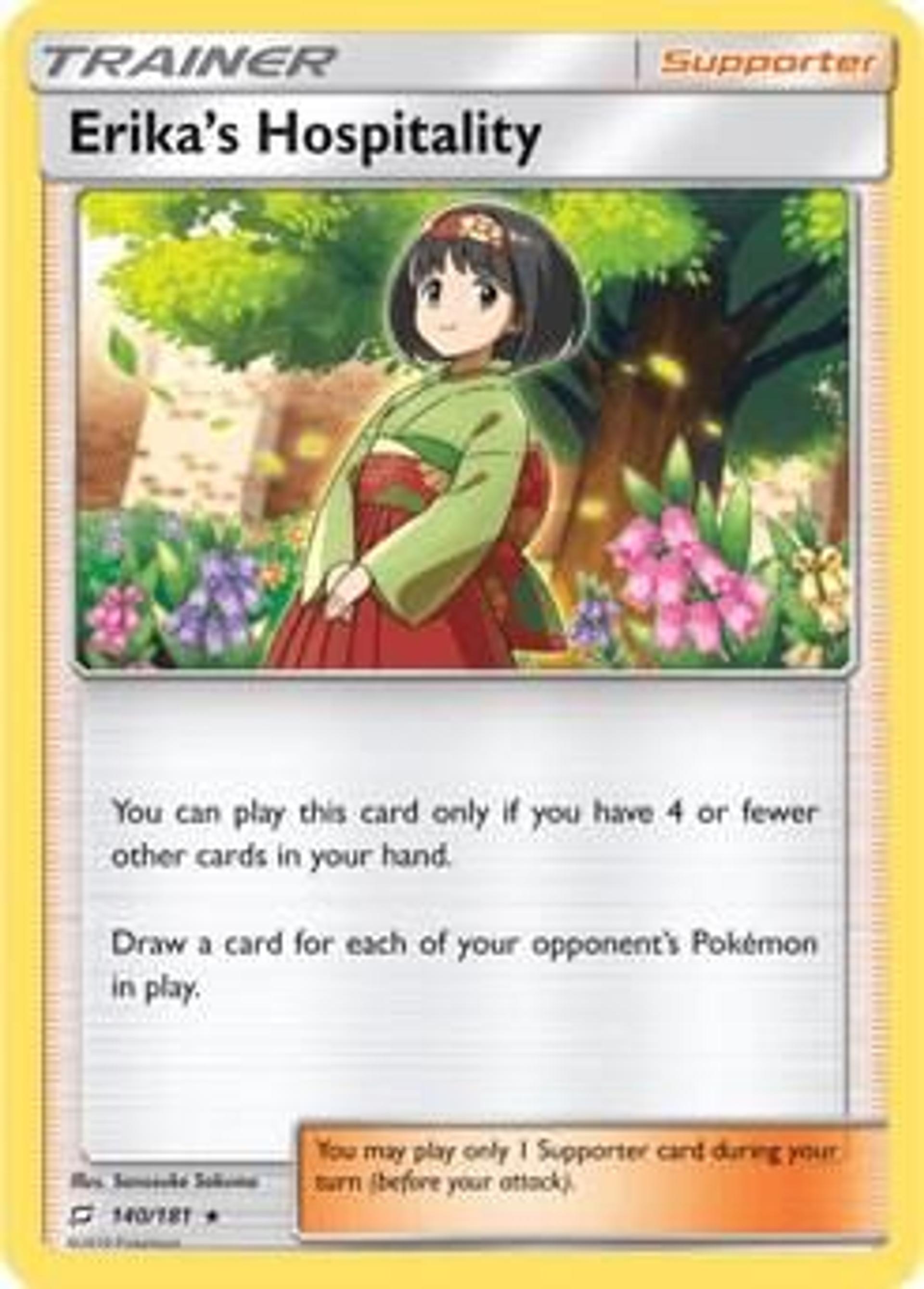 Erika's Hospitality — Deck Exclusives — Pokemon