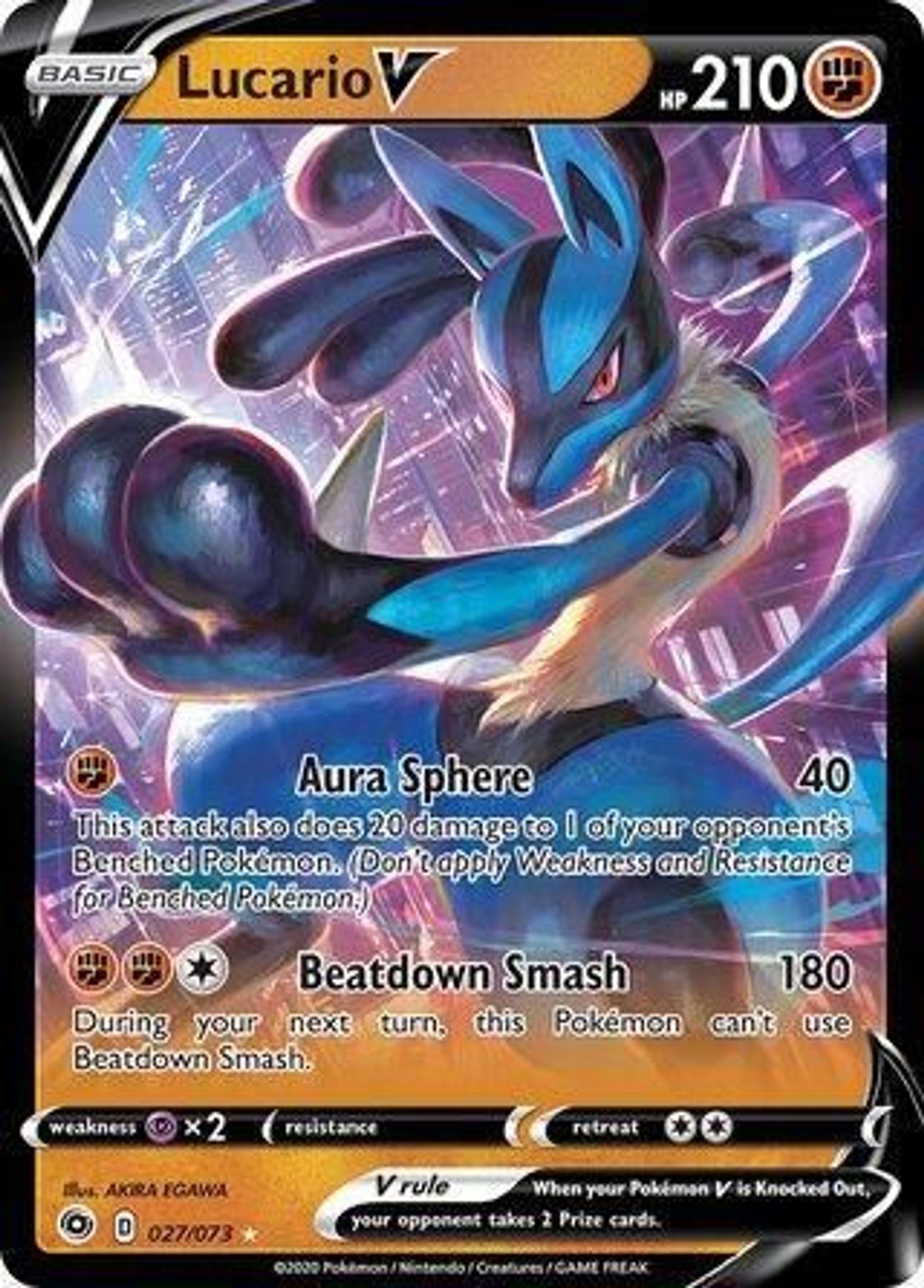 Lucario V — Deck Exclusives — Pokemon