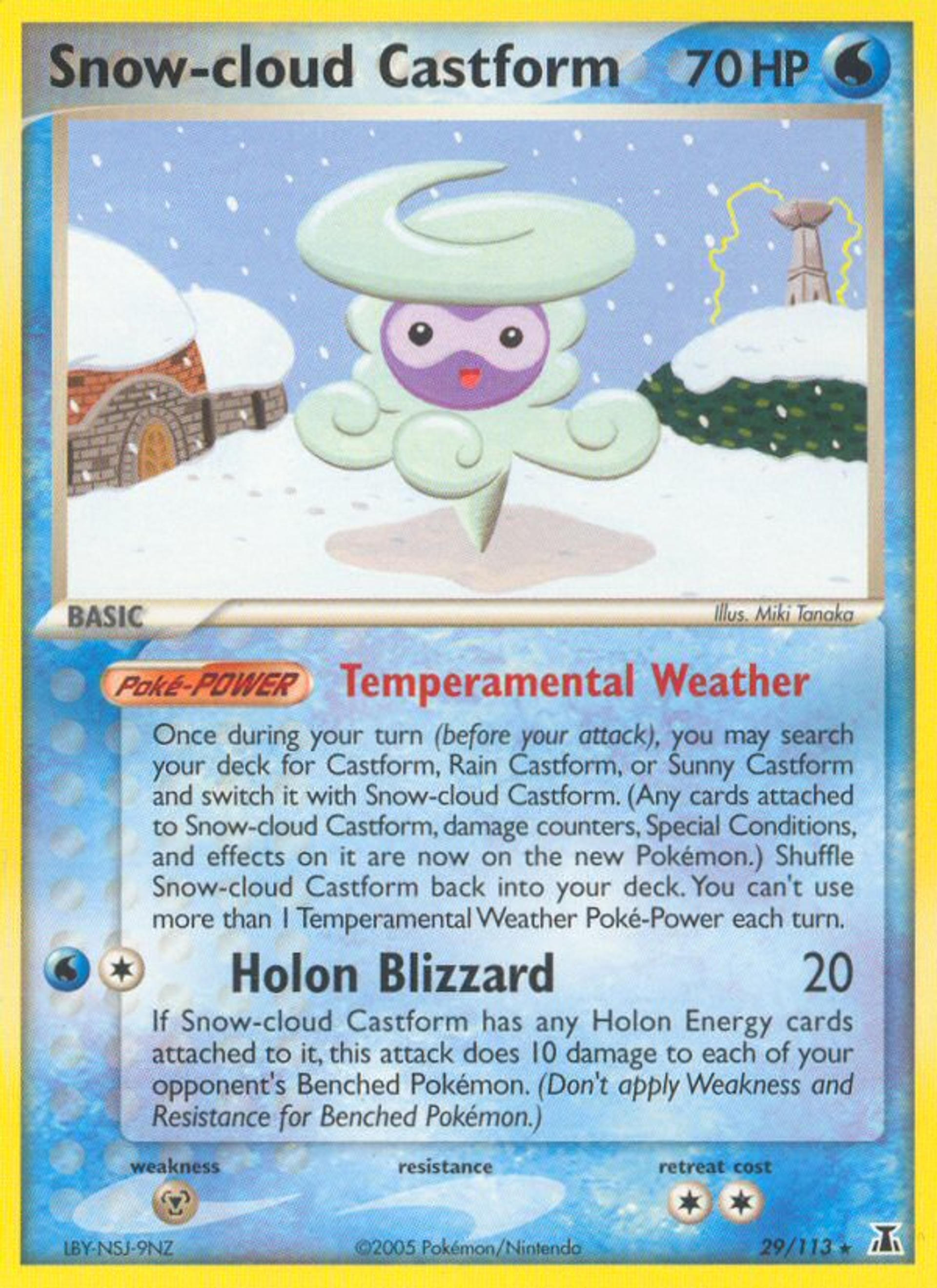 Snow-cloud Castform — Delta Species — Pokemon